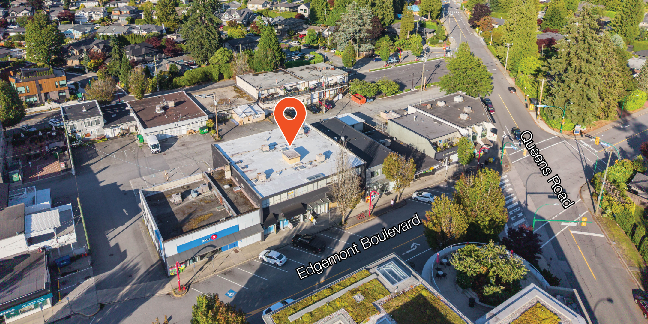 Aerial view of 3040 Edgemont Boulevard