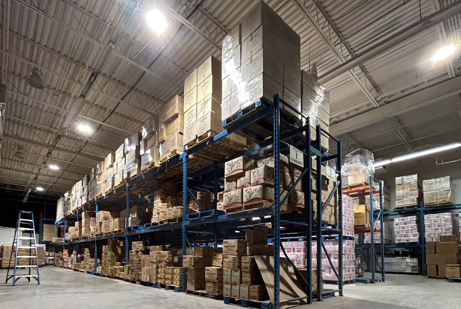 3411 McNicoll Avenue warehouse space with racks
