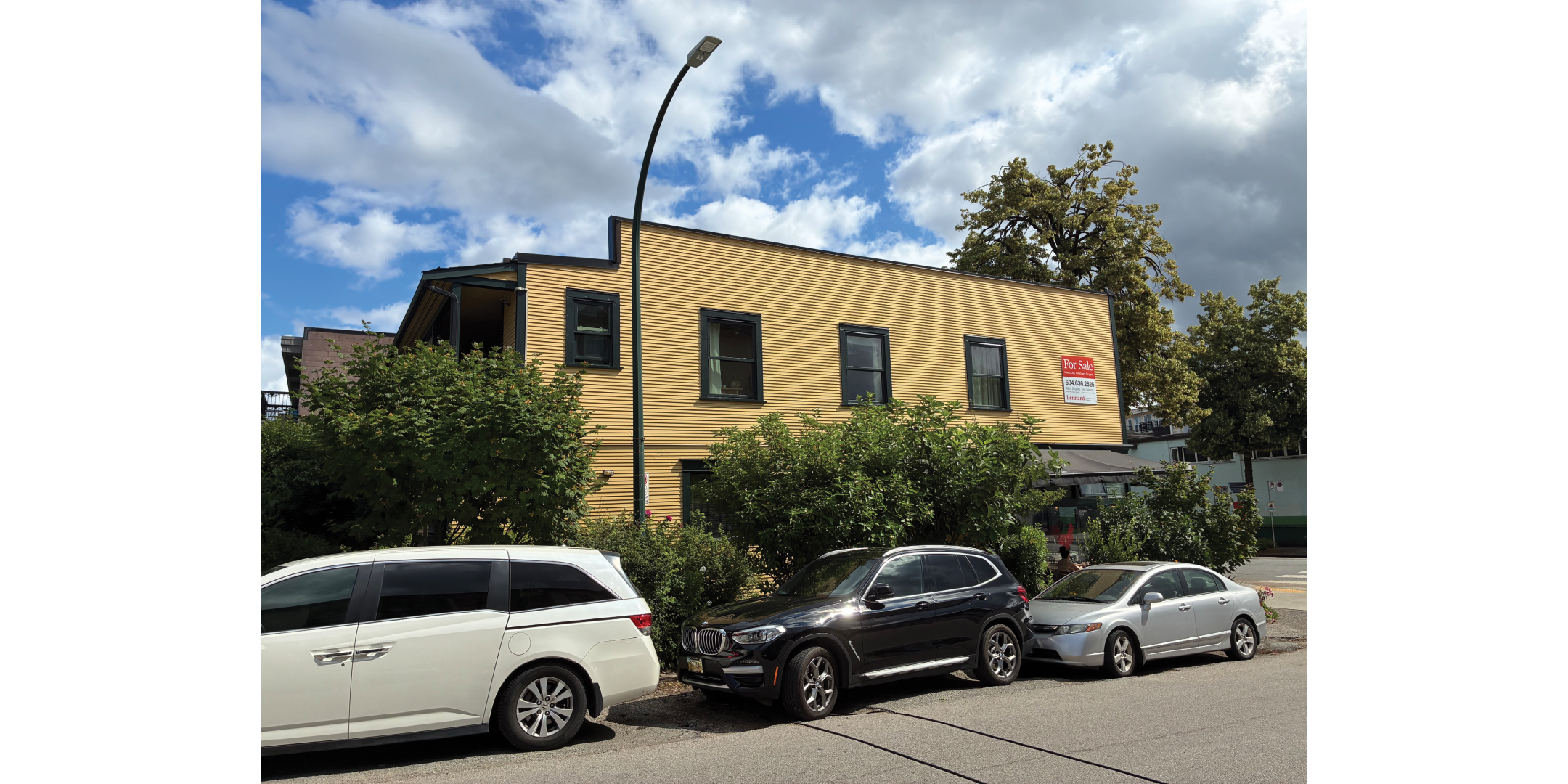 Back view of 3589-3599 Commercial Street building