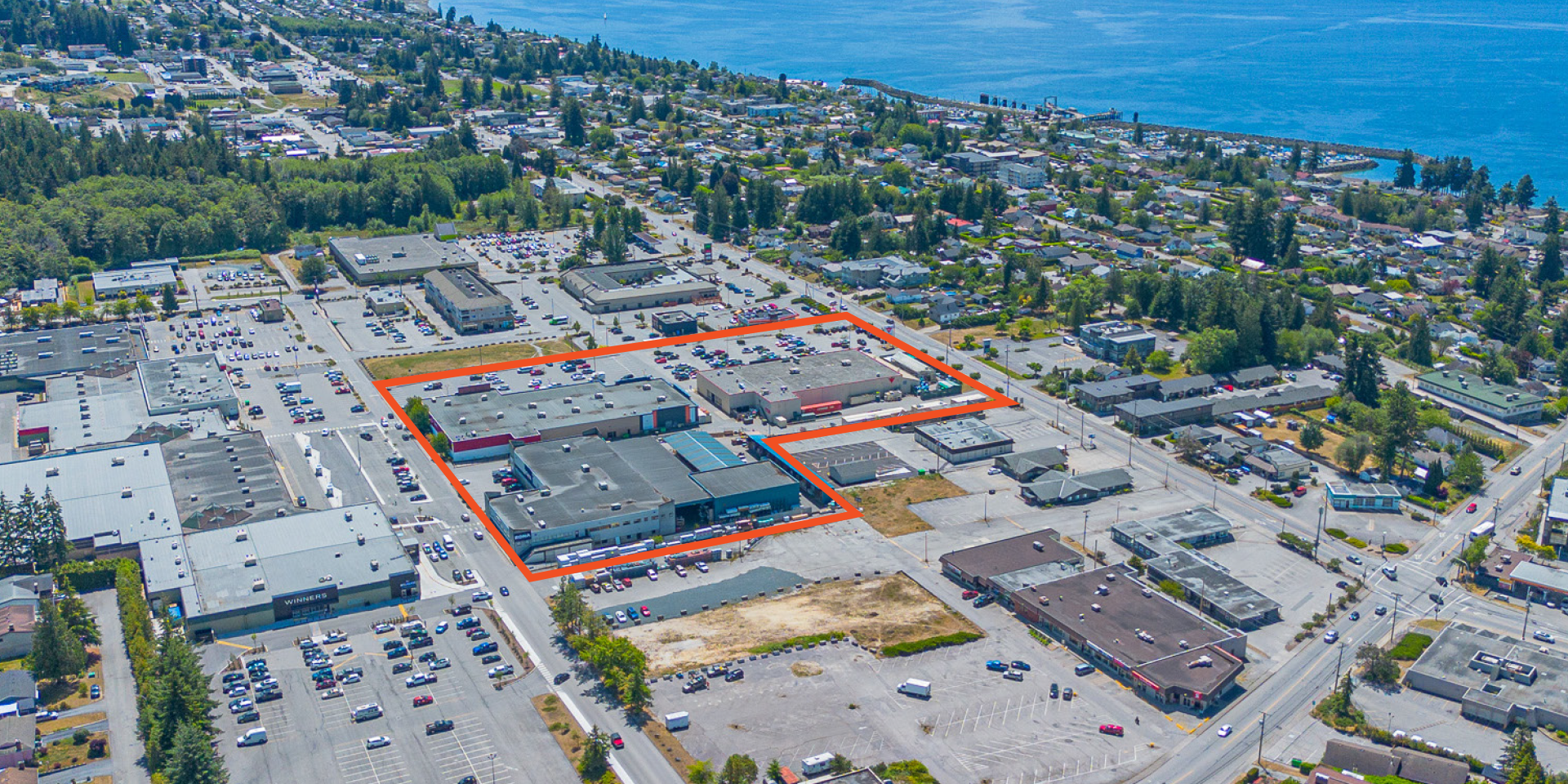 Aerial view of Powell River Power Centre