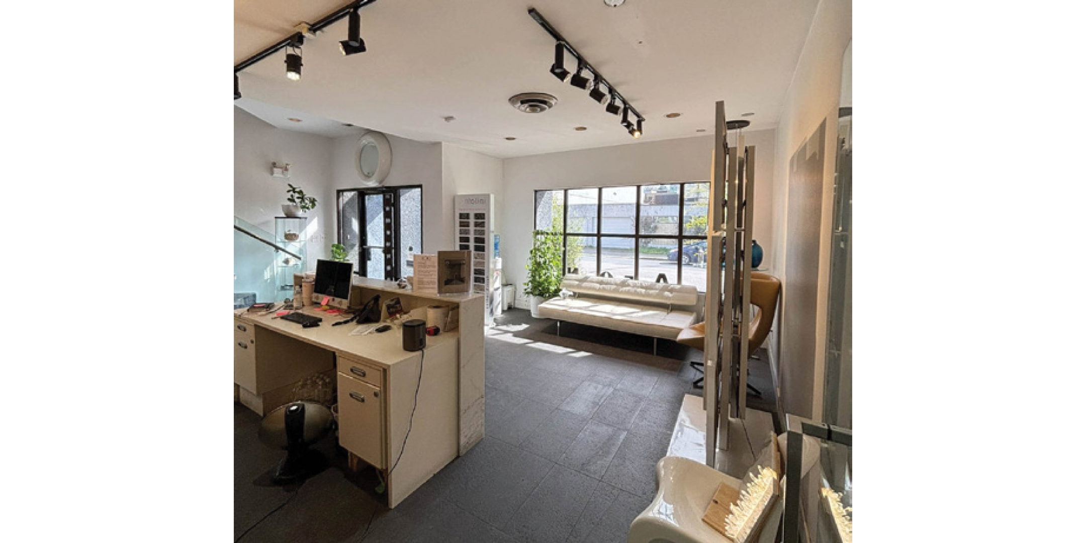 117 West 5th Avenue building interior main floor showing reception area