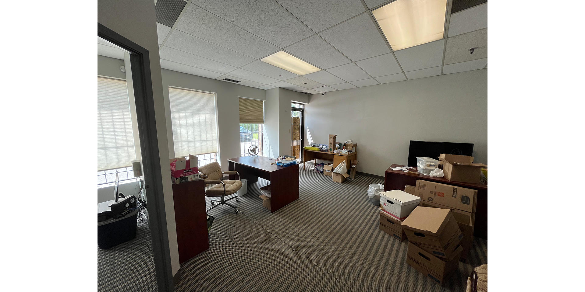13 Edvac Drive - Interior office area showing front entrance