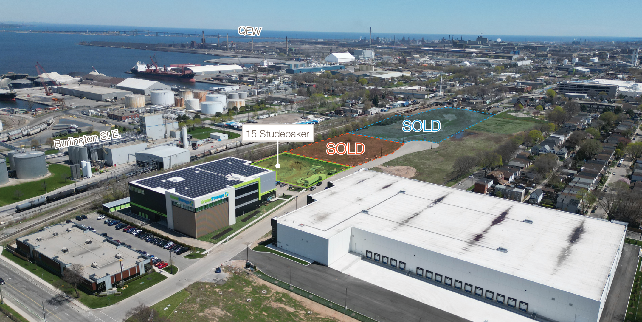Aerial of Land at 15 Studebaker