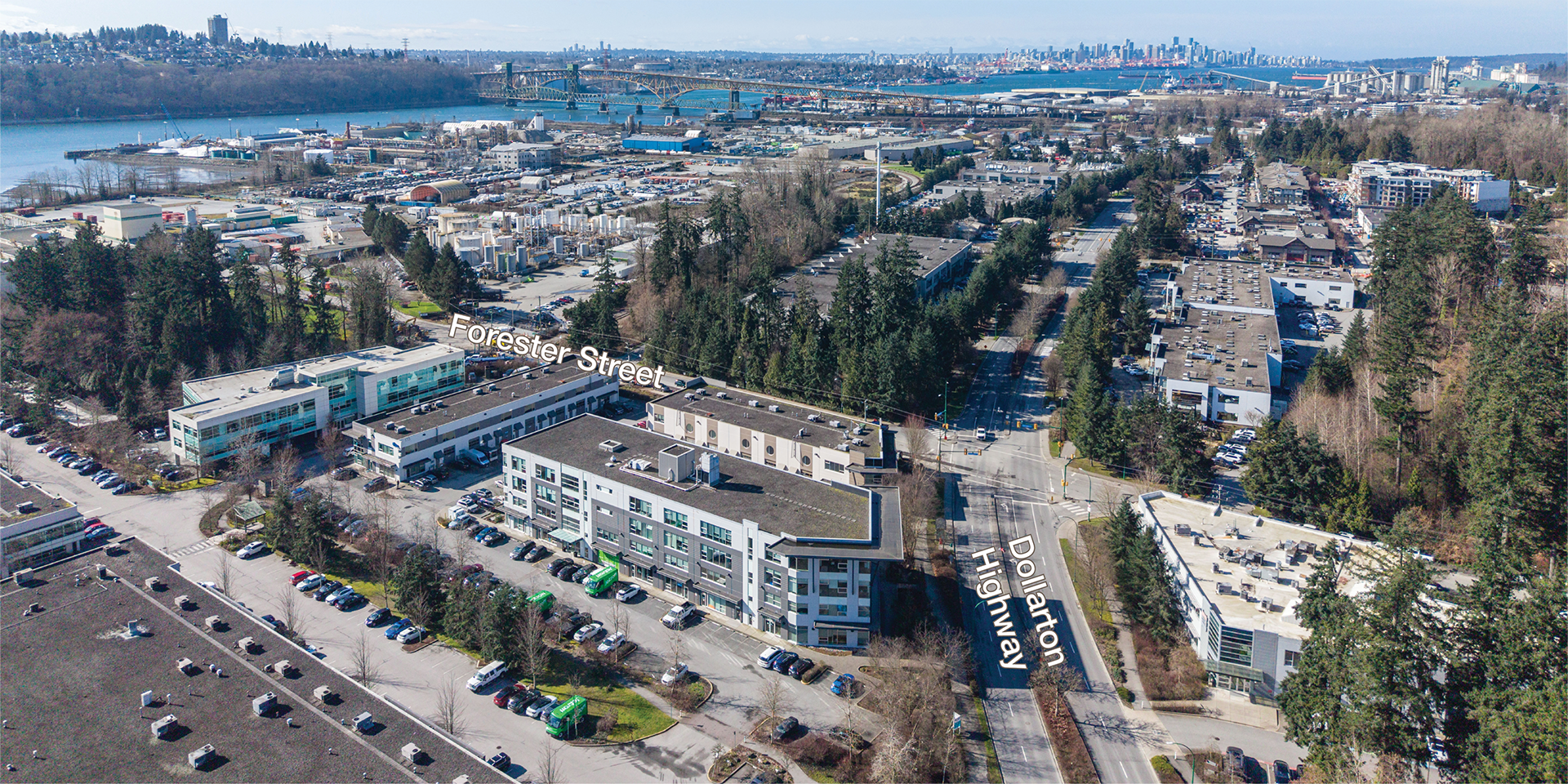 197 Forester Street building exterior aerial with streets indicated