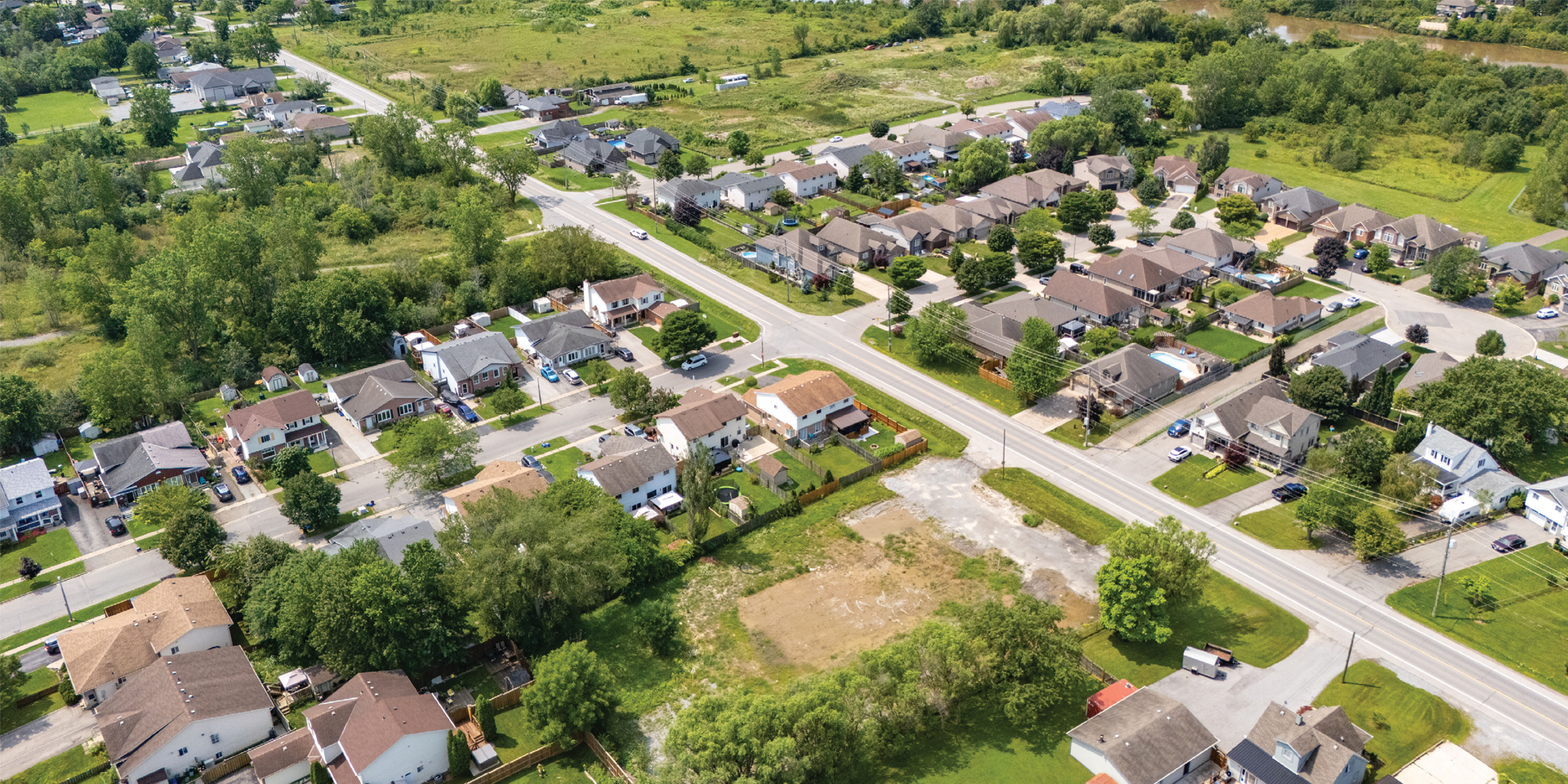 215 Riverside Drive aerial shot