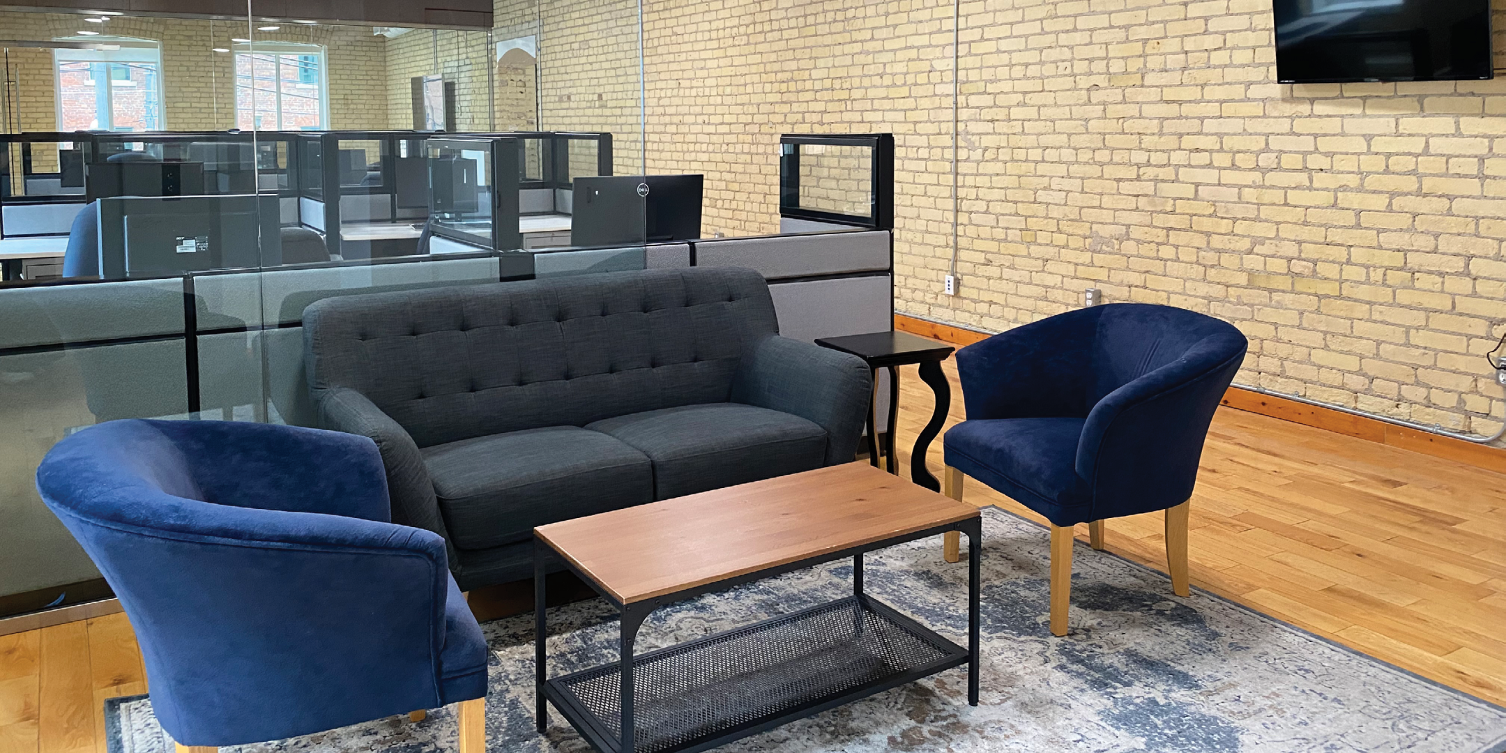 24 Duncan Street reception area with sofas