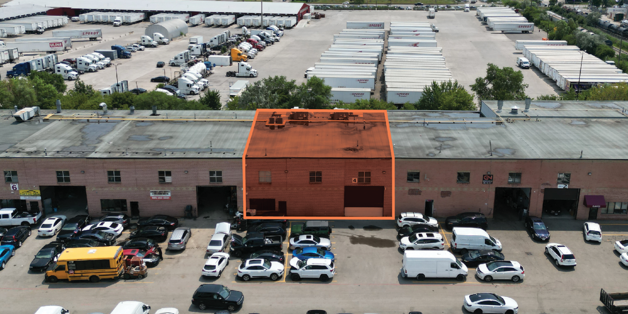 255b Rutherford Road S, Unit 4 outlined in orange