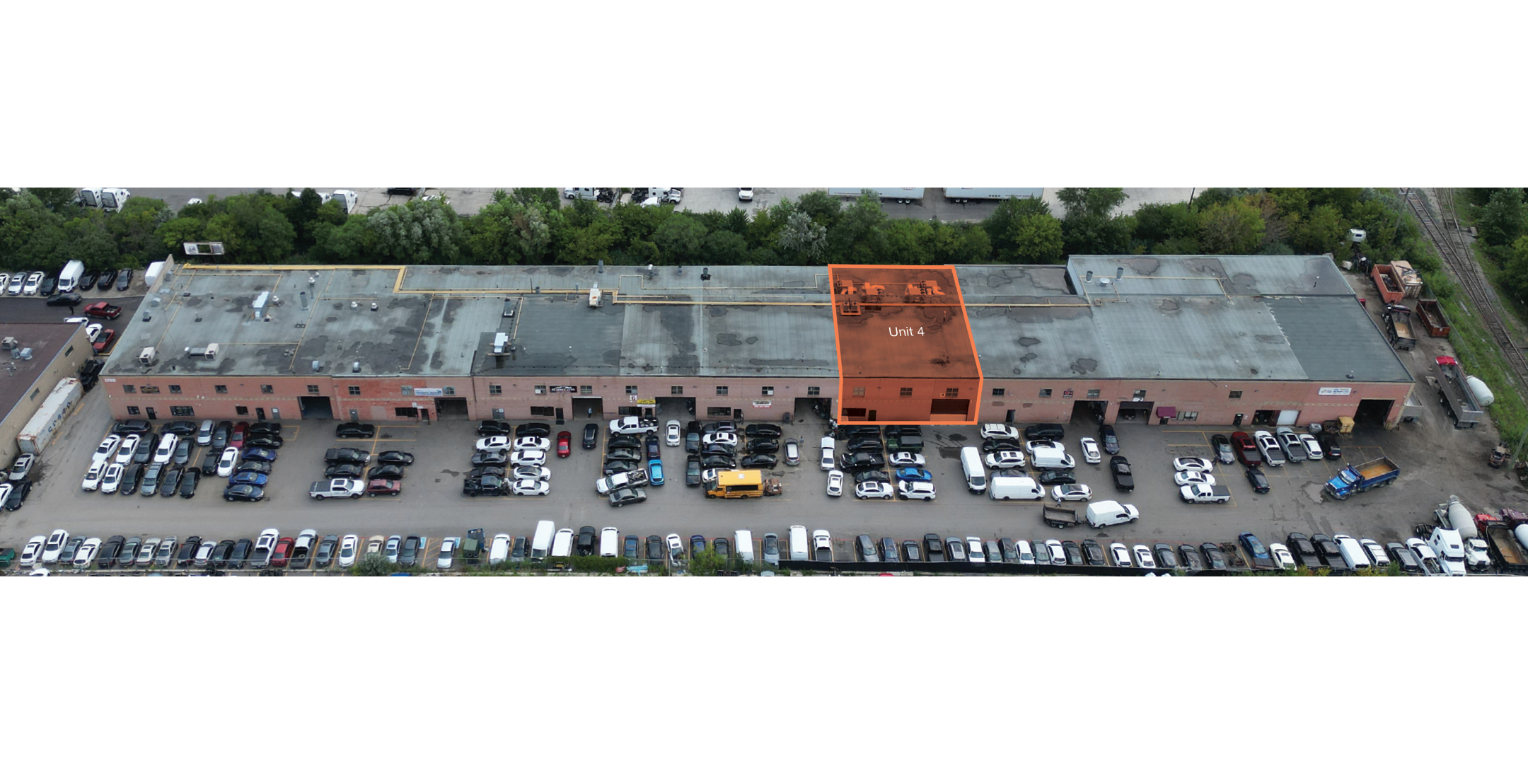 255b Rutherford Road S, Unit 4 outlined in orange