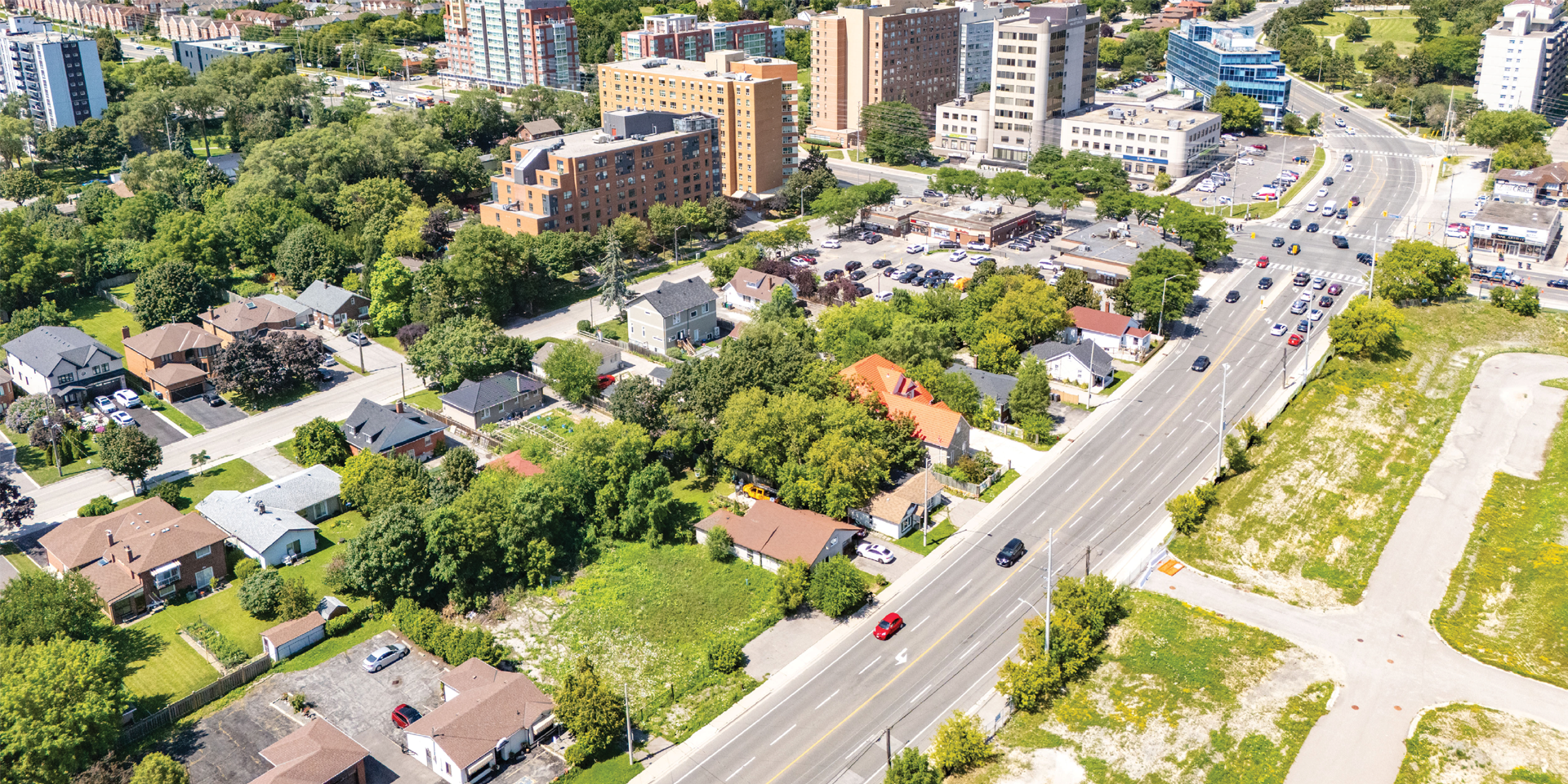 2560 & 2564 Confederation Parkway aerial shot