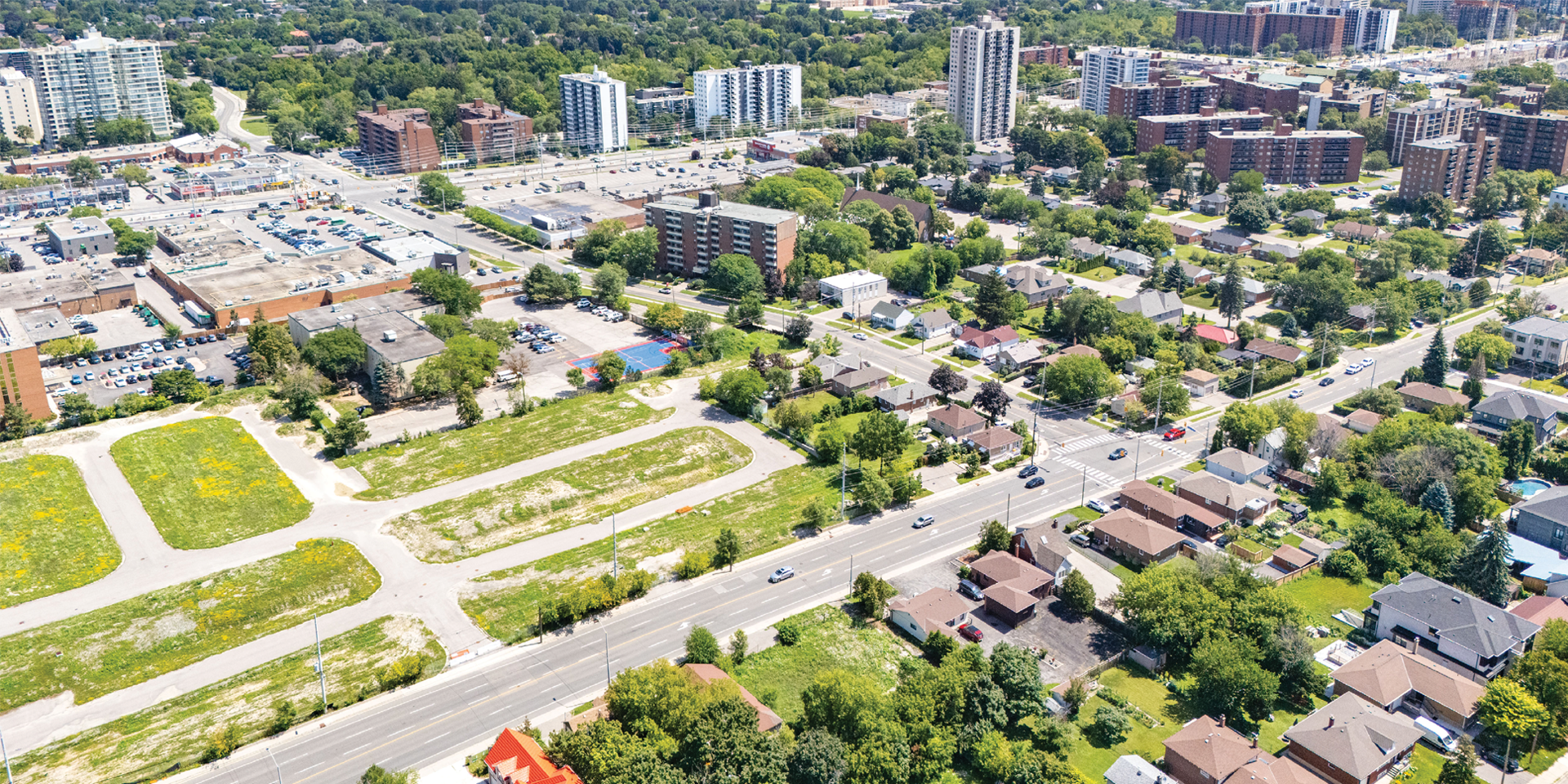 2560 & 2564 Confederation Parkway aerial shot