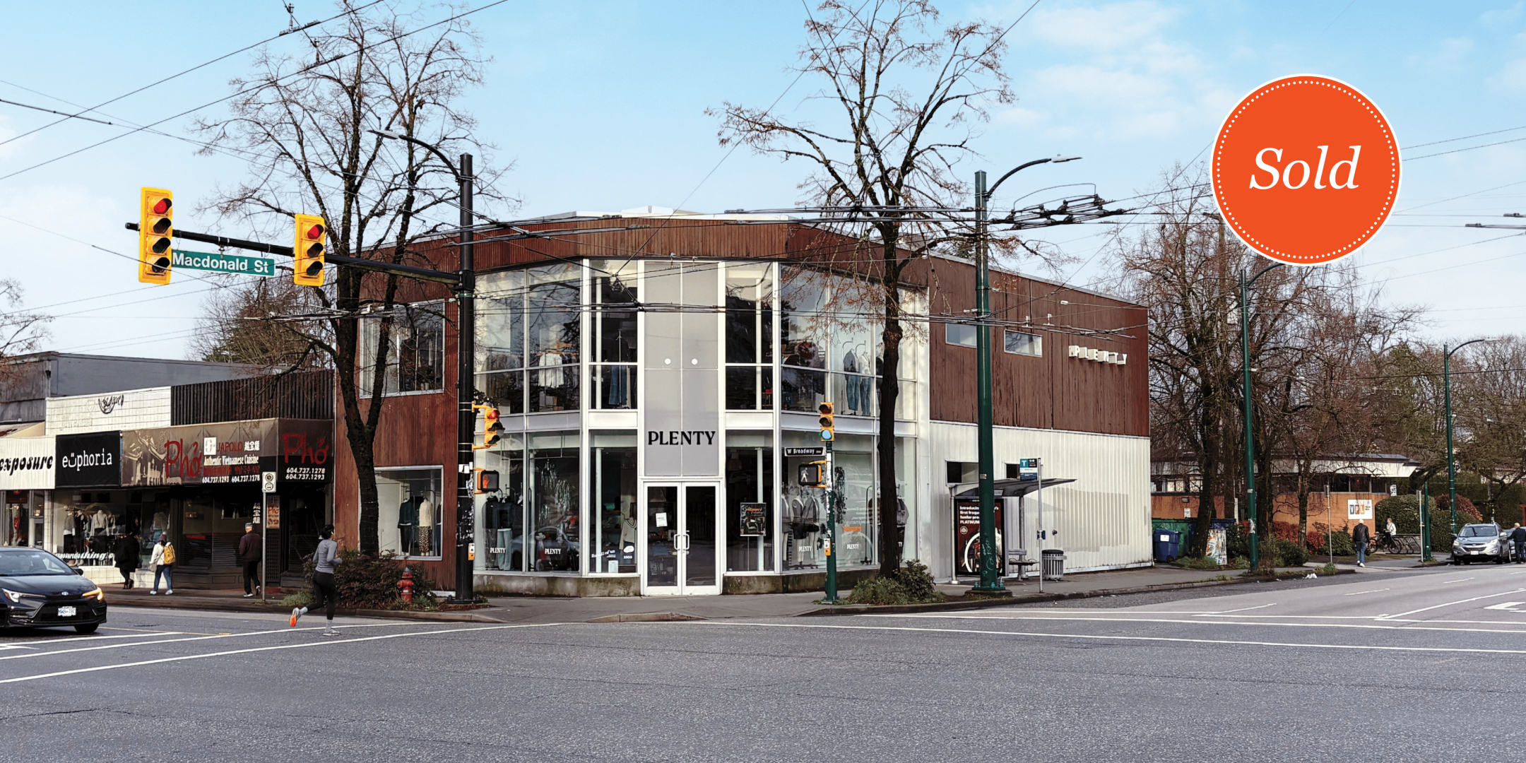 2803 West Broadway exterior main entrance with SOLD banner