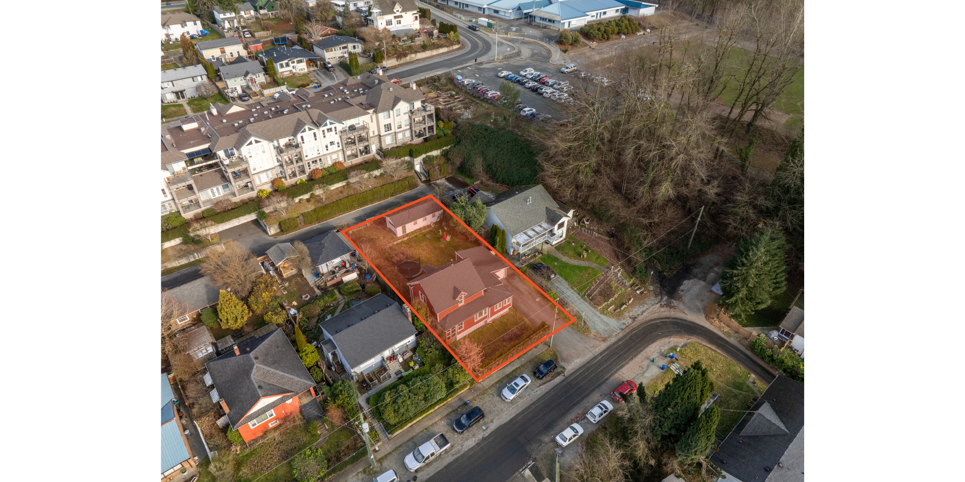 33163 3rd Avenue Aerial with Property Outlined