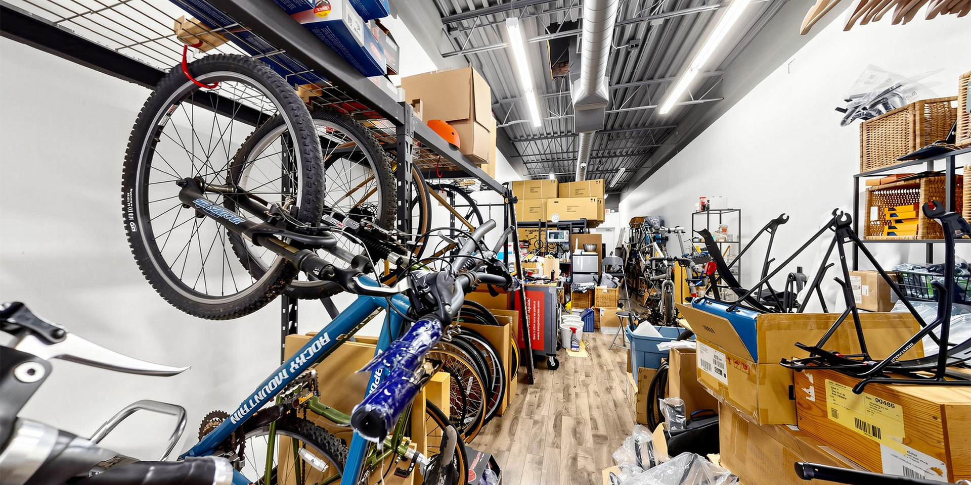 1150 Lorne Park Road Unit 2 - Store interior showing storage room