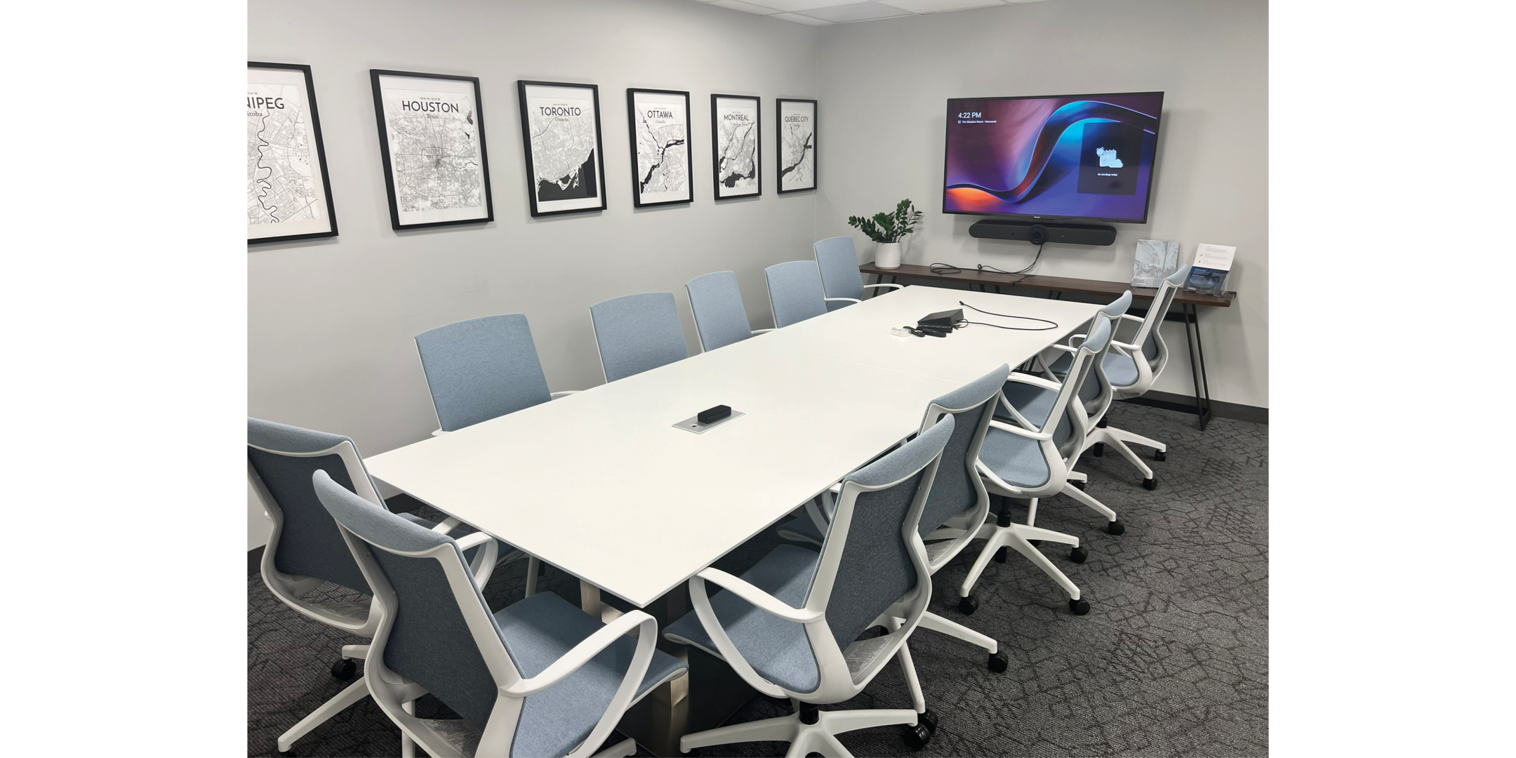 535 Thurlow Street building interior boardroom