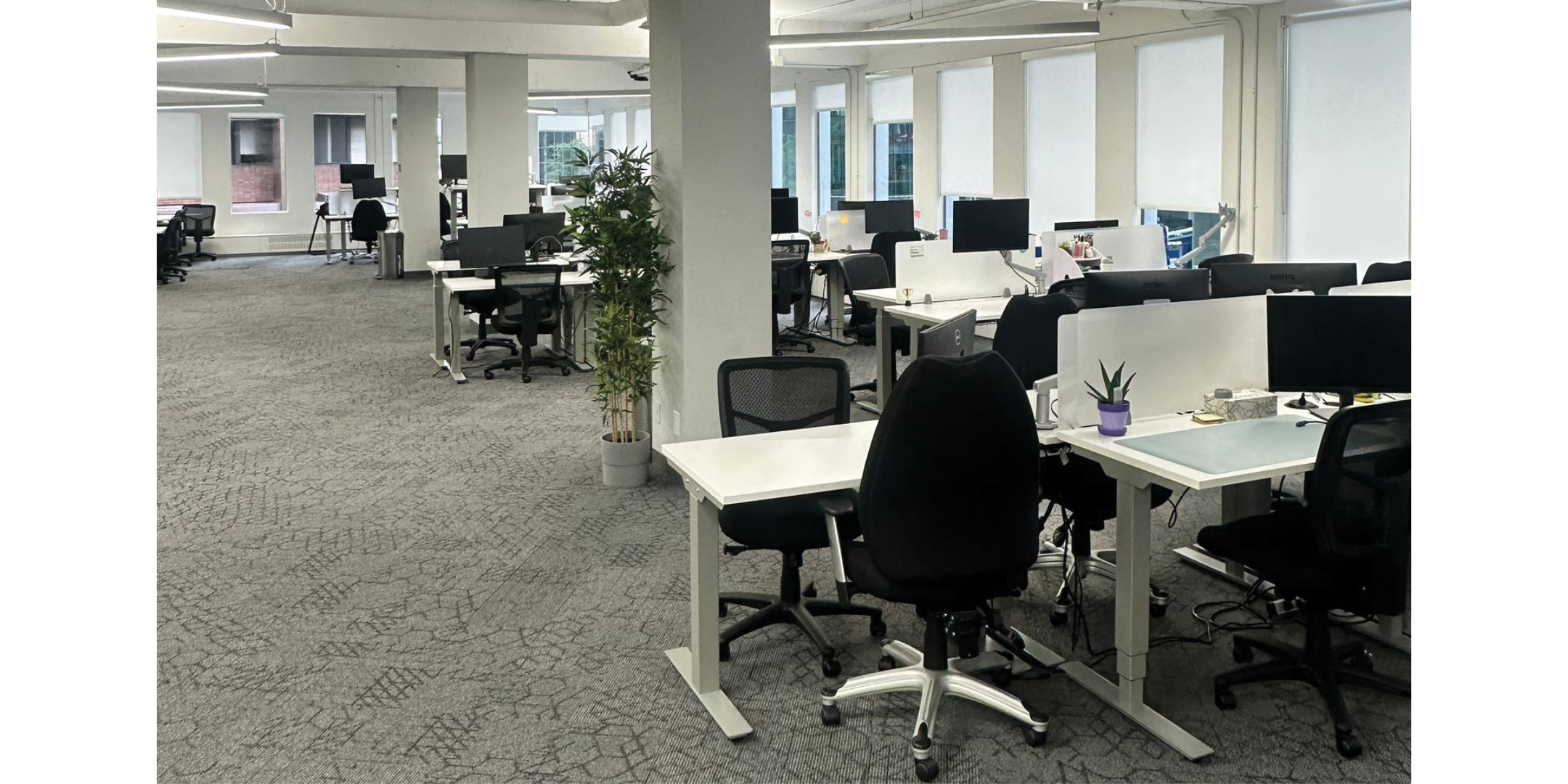 535 Thurlow Street building interior open office area