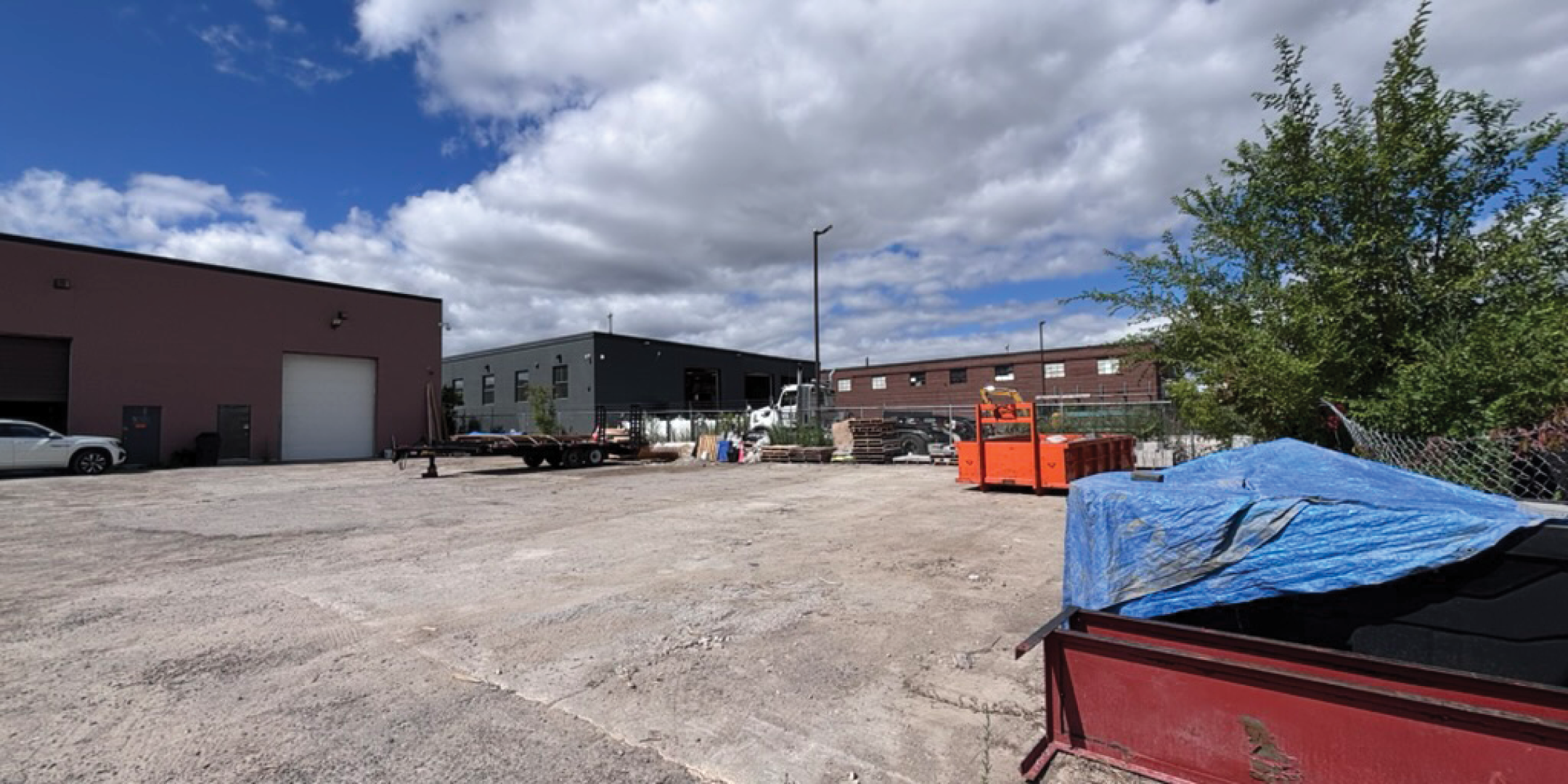 76 Millwick Drive, Unit 101 Back of Building Yard with 1 Drive In Shipping Door