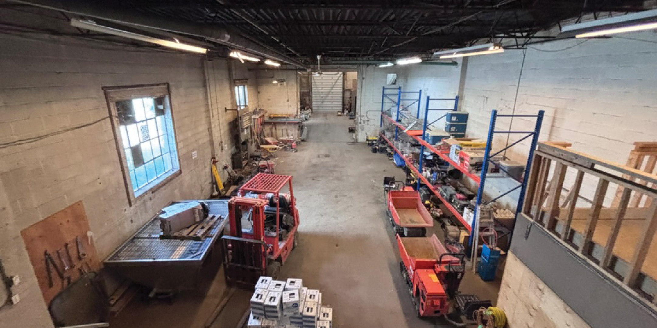 76 Millwick Drive, Unit 101 Interior - Warehouse/Industrial Area with racking and machinery