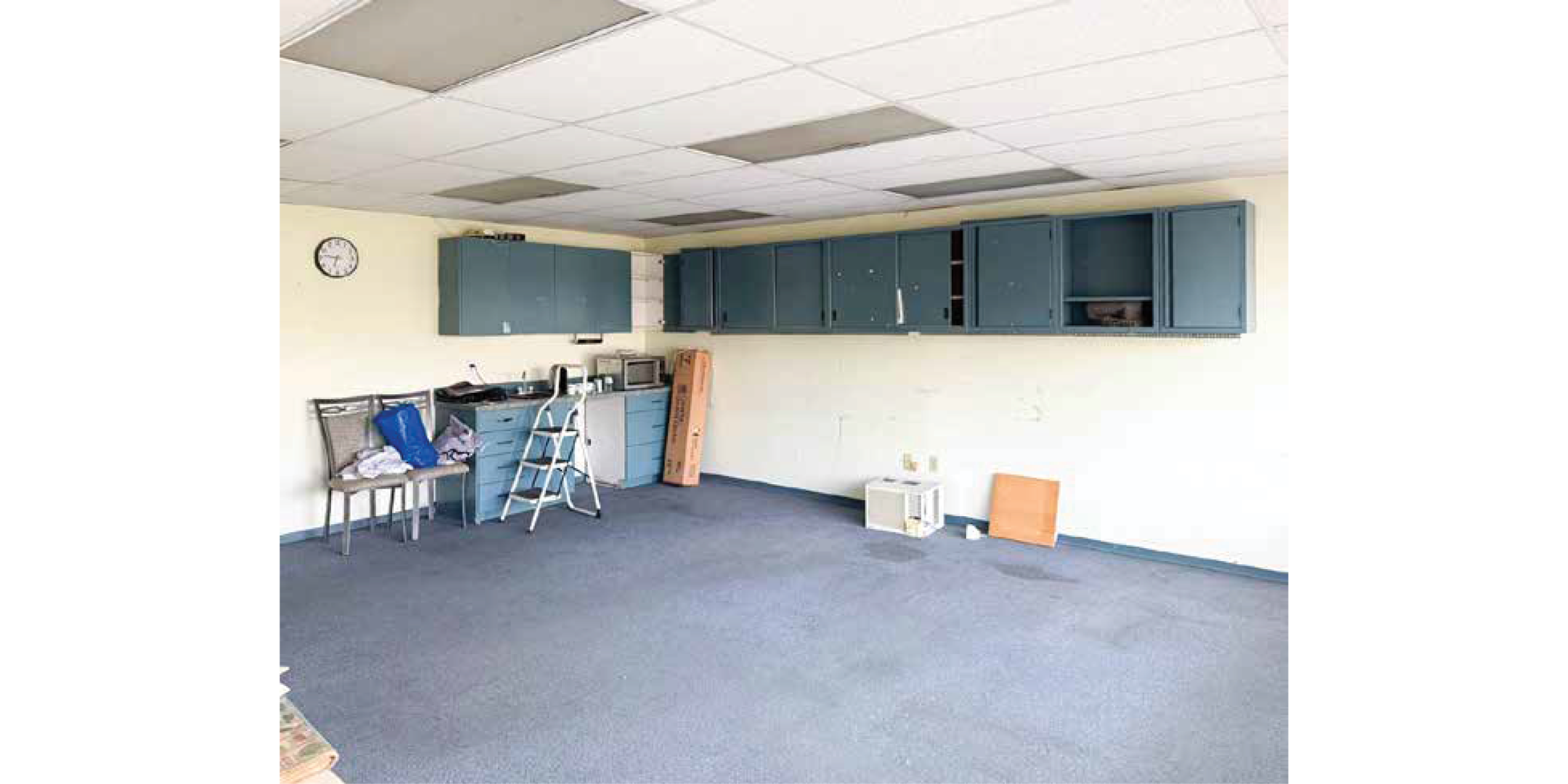 9012 Oak Street building interior showing open workspace