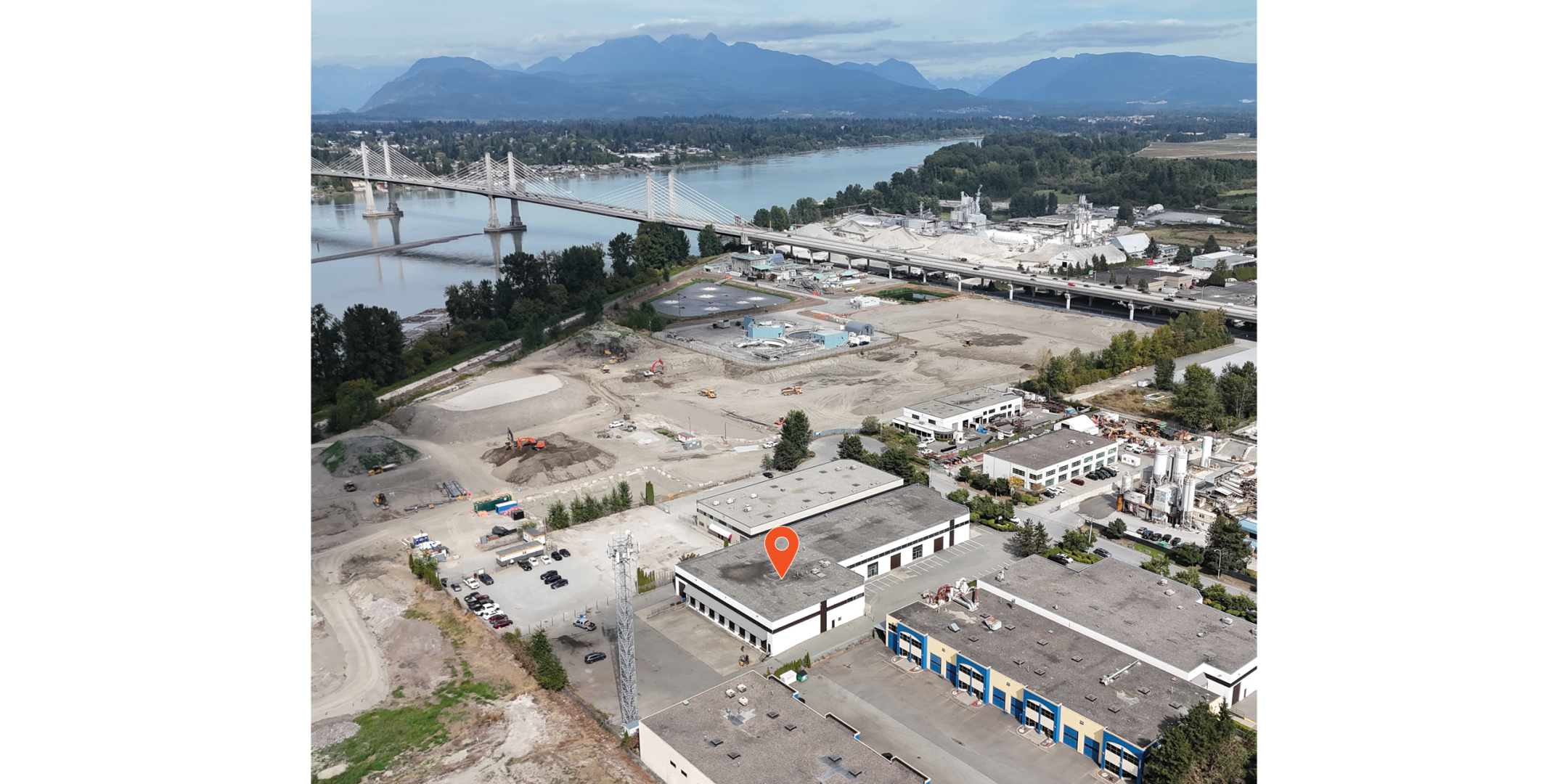 10167 199B Street aerial with building indicated