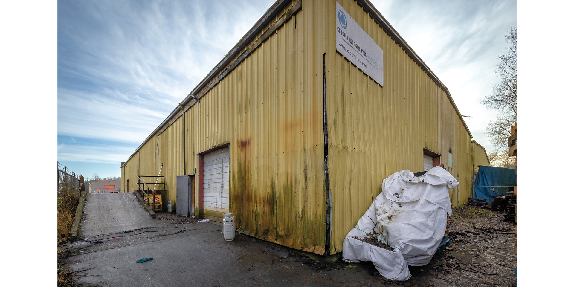 11559 132A Street building exterior showing rear loading area