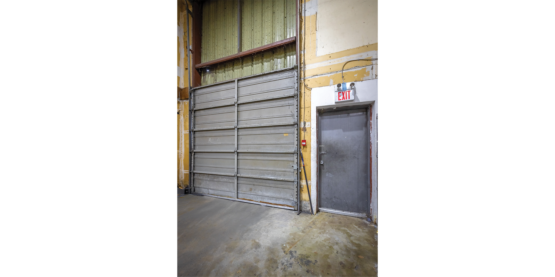 11559 132A Street building interior showing loading door