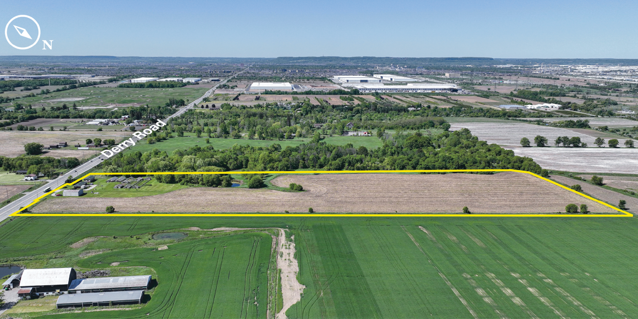 12619 Derry Road - Aerial of Land