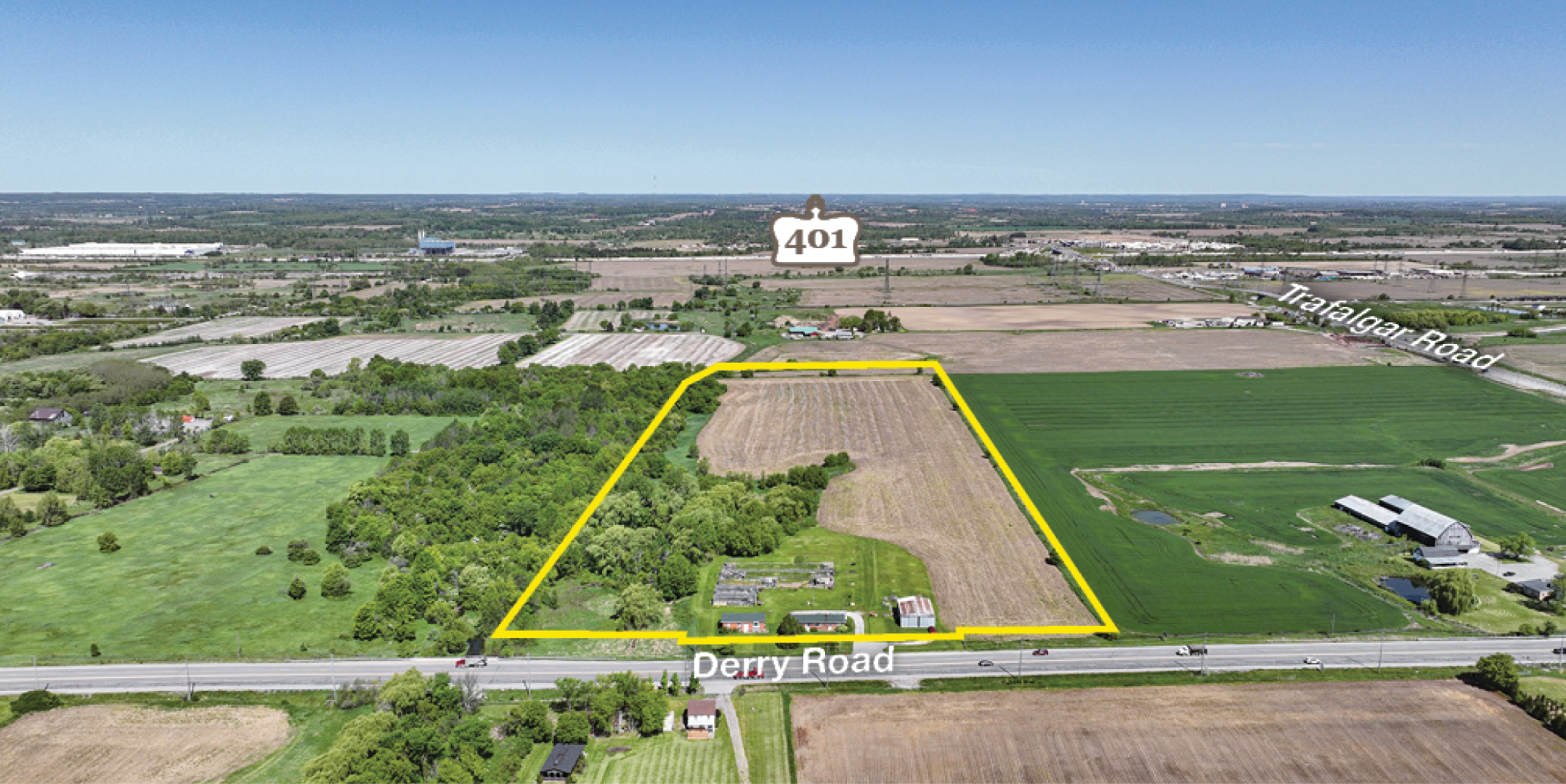 12619 Derry Road - Aerial of Land