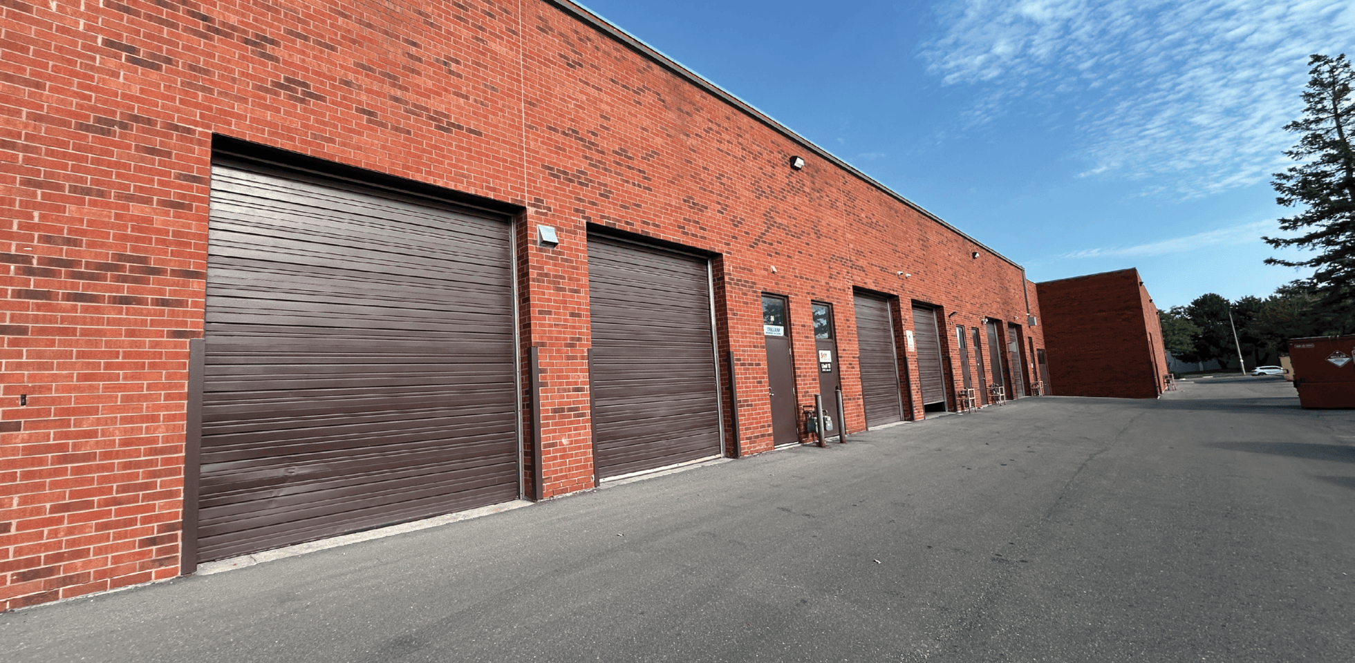 2800 John Street, Markham - 1 Drive In Shipping Door with Brown Garage Door