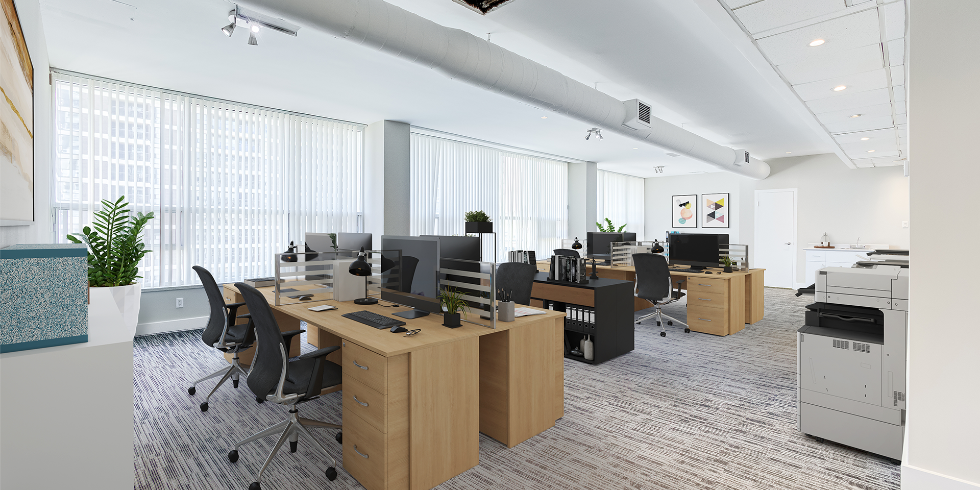 Virtually Staged Office Space 801-60 Pleasant Boulevard