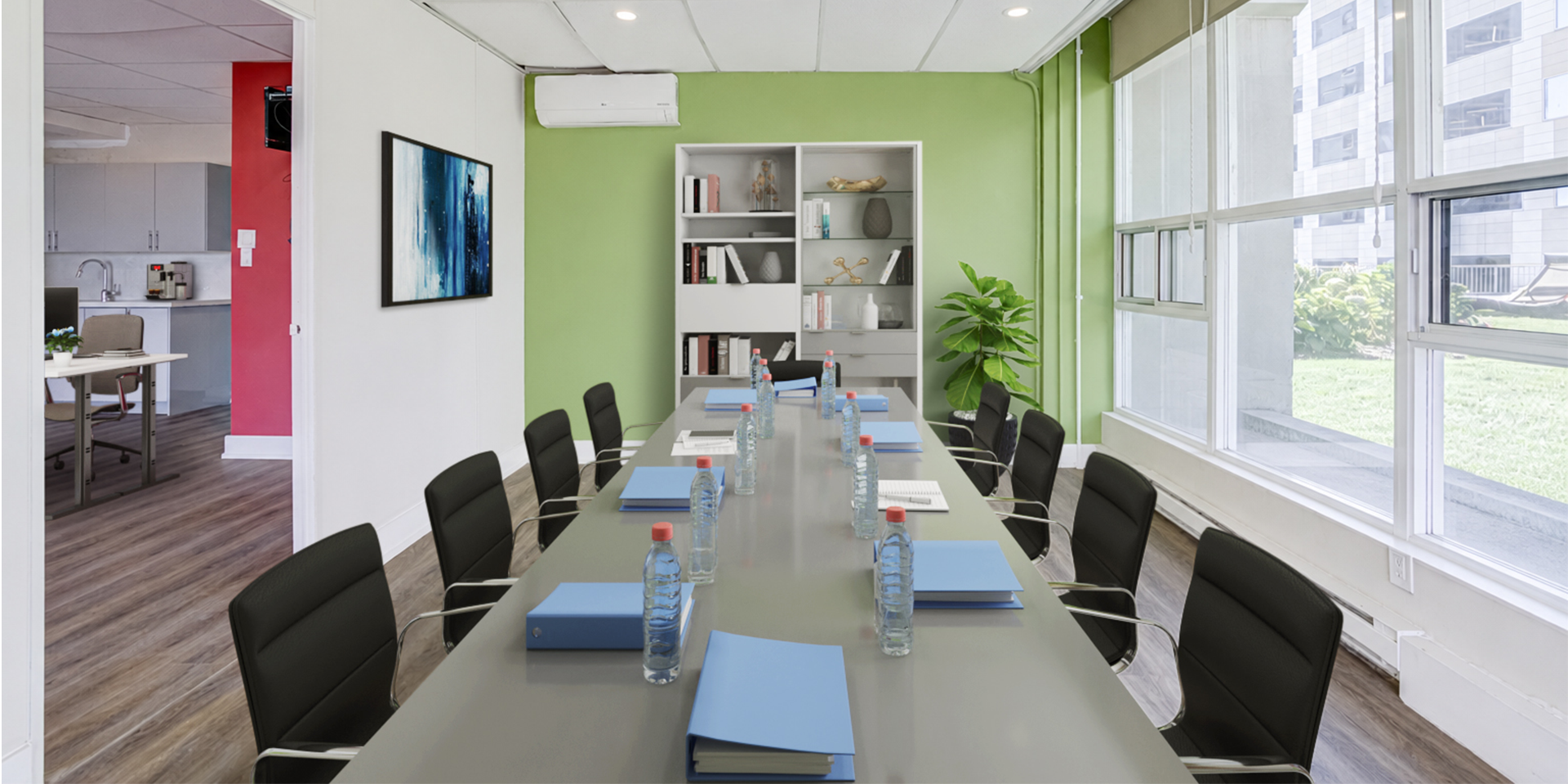 Another area in the office that is virtually staged as a board room 802-60 Pleasant Boulevard 