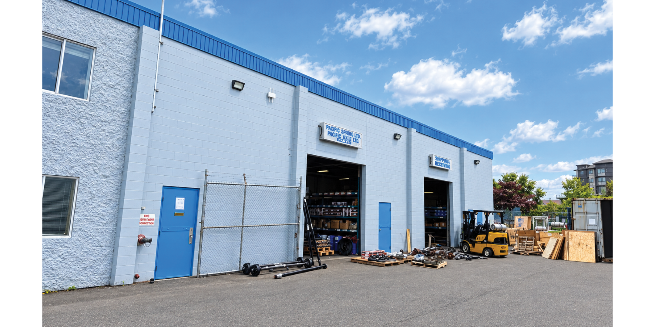 5749 & 5759 203A Street building exterior loading doors 