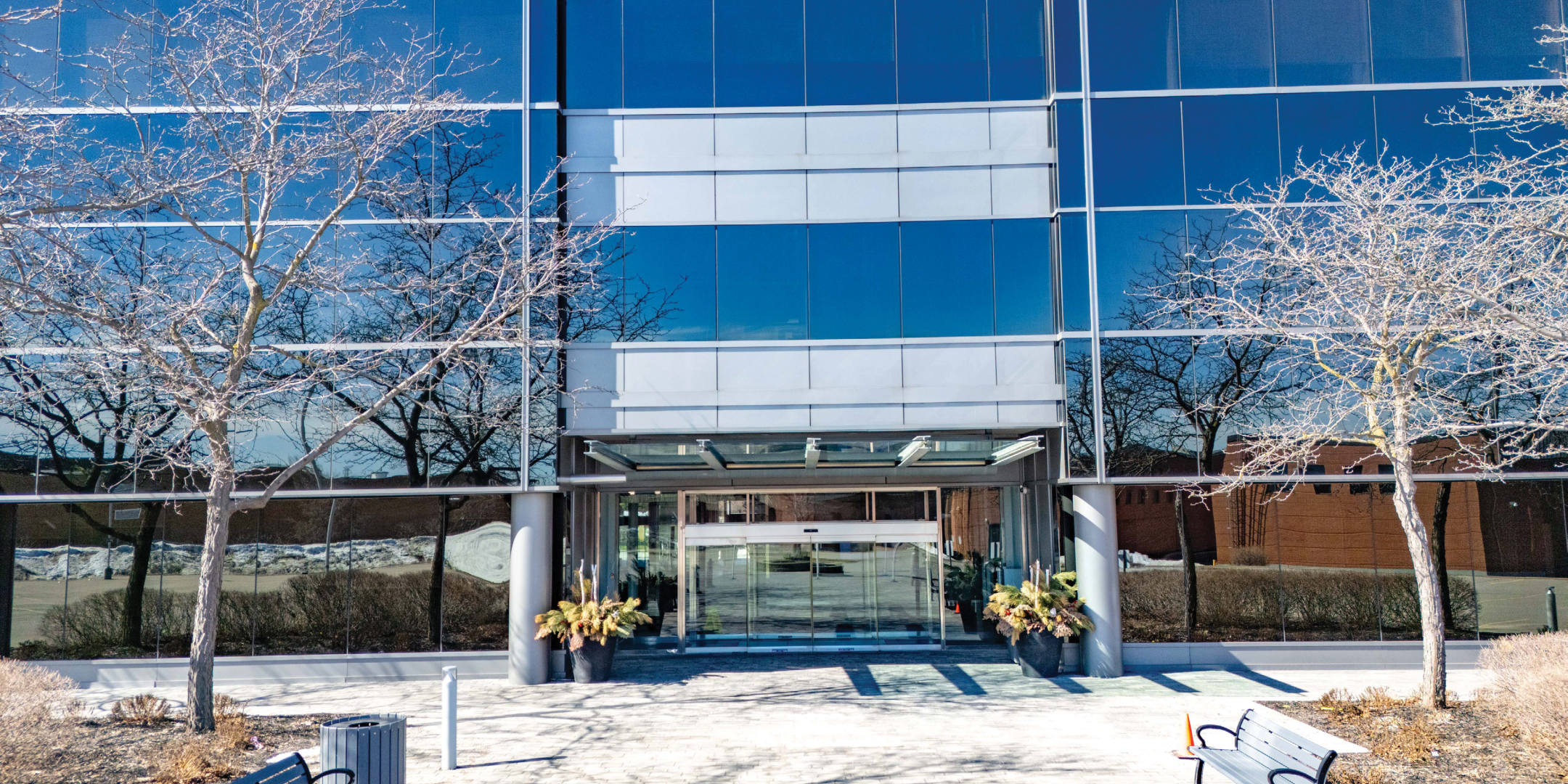 600 Cochrane Drive Building Entrance