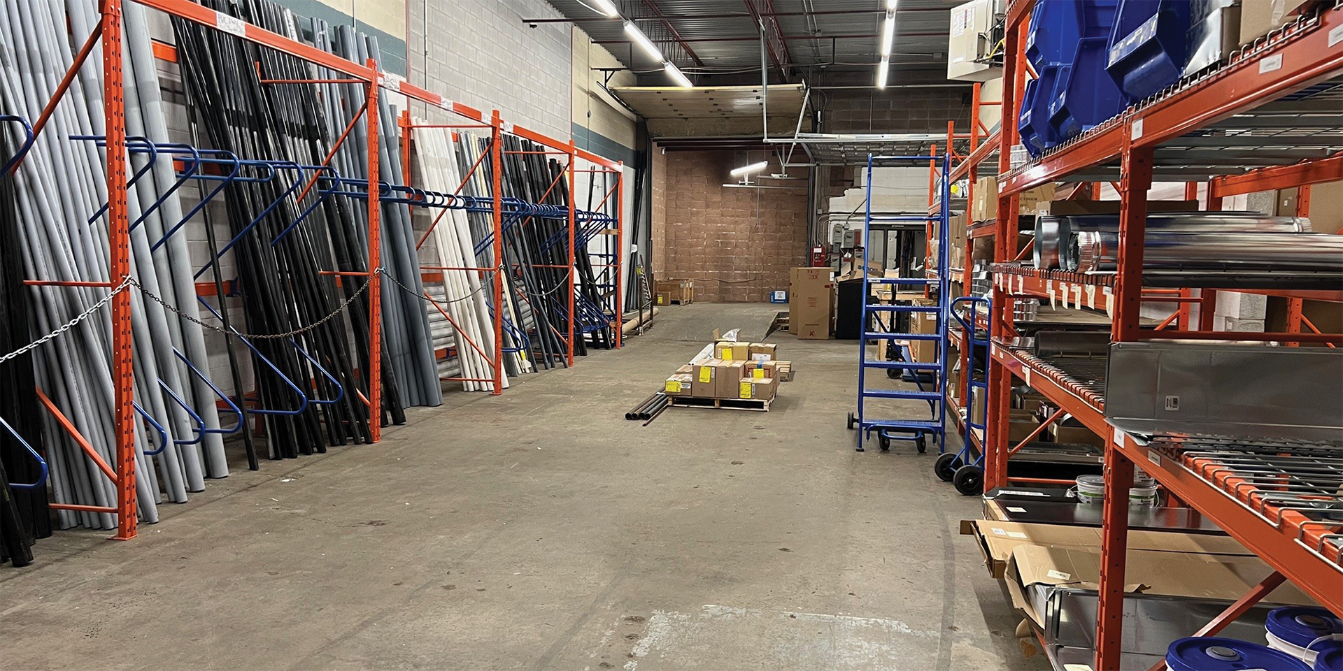 663 Colby Drive warehouse area