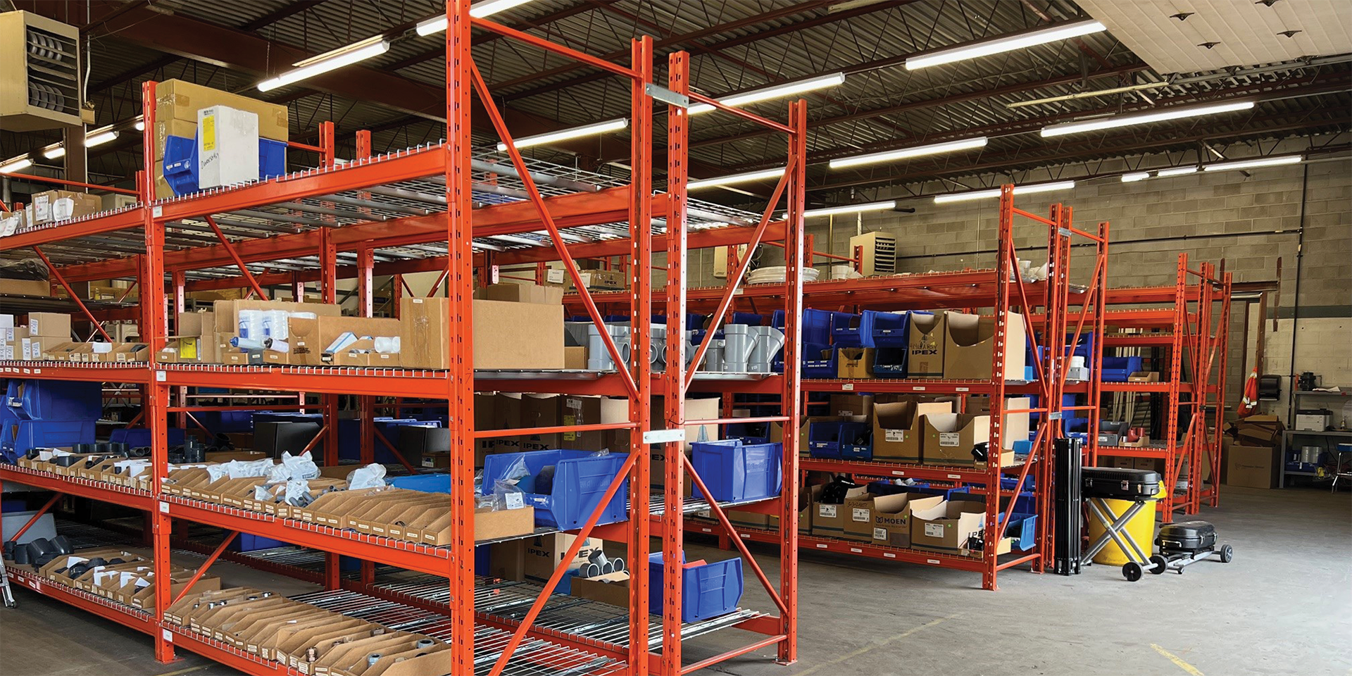 663 Colby Drive warehouse area