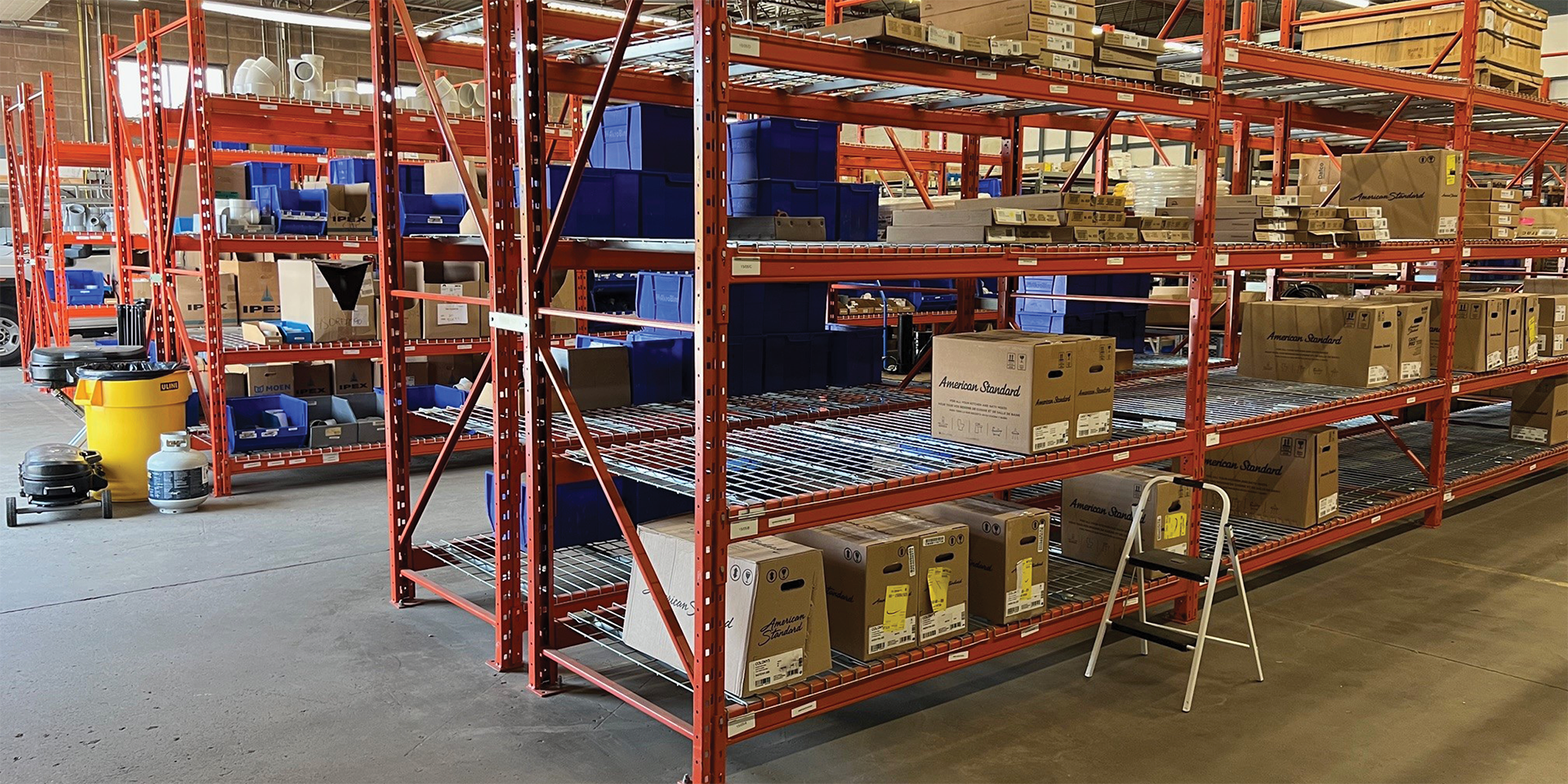 663 Colby Drive warehouse area