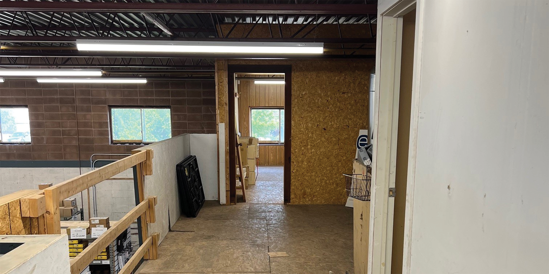 663 Colby Drive warehouse area