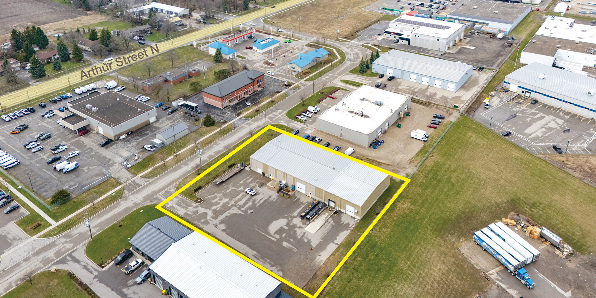 69 Earl Martin Drive aerial outline of property