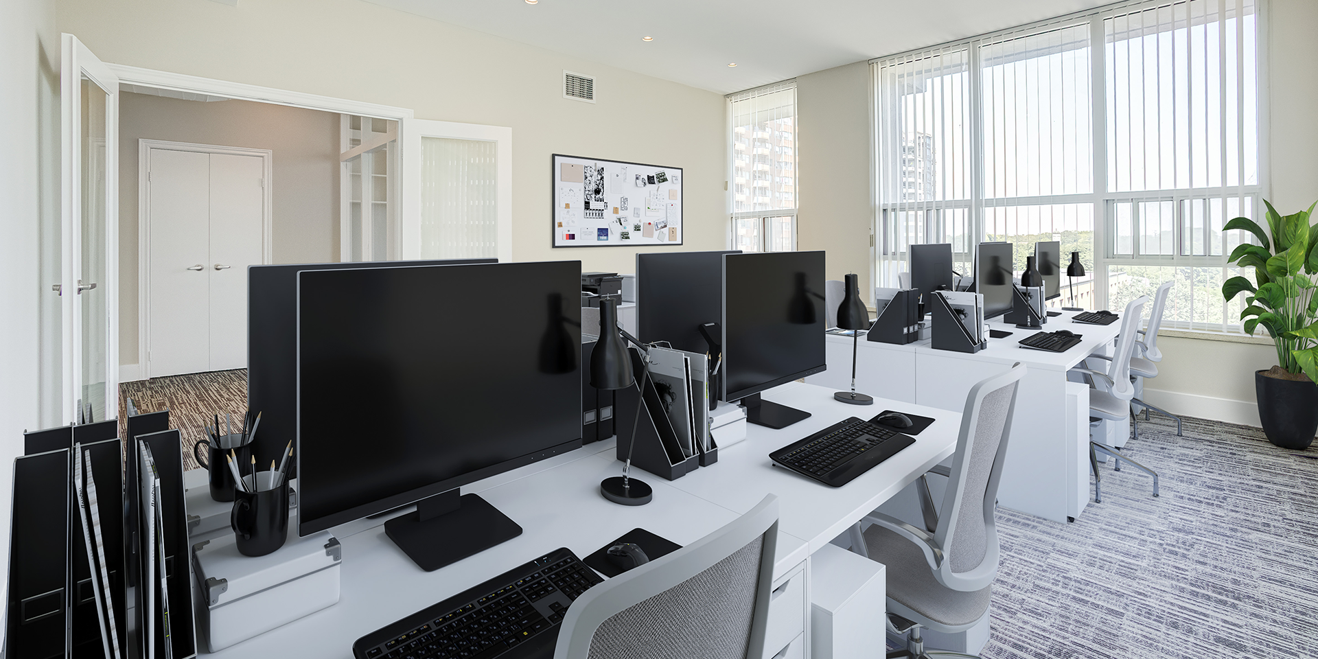 Another Virtually Staged Office Space 801-60 Pleasant Boulevard