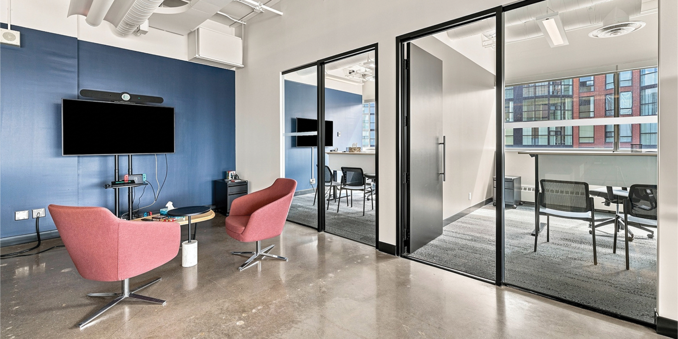 720 King Street West waiting area and two private offices