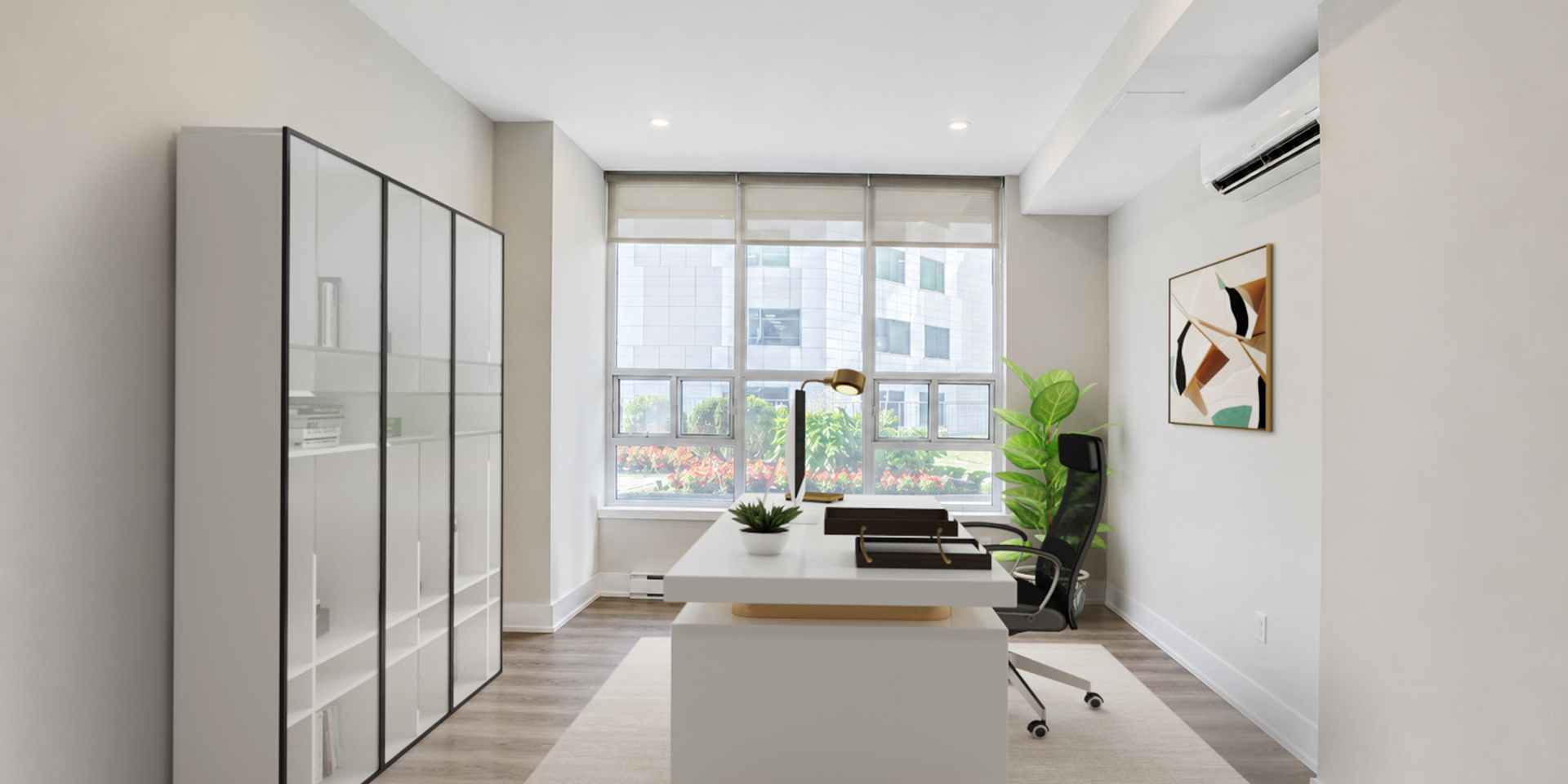 Another private office space that is virtually staged 802-60 Pleasant Boulevard 