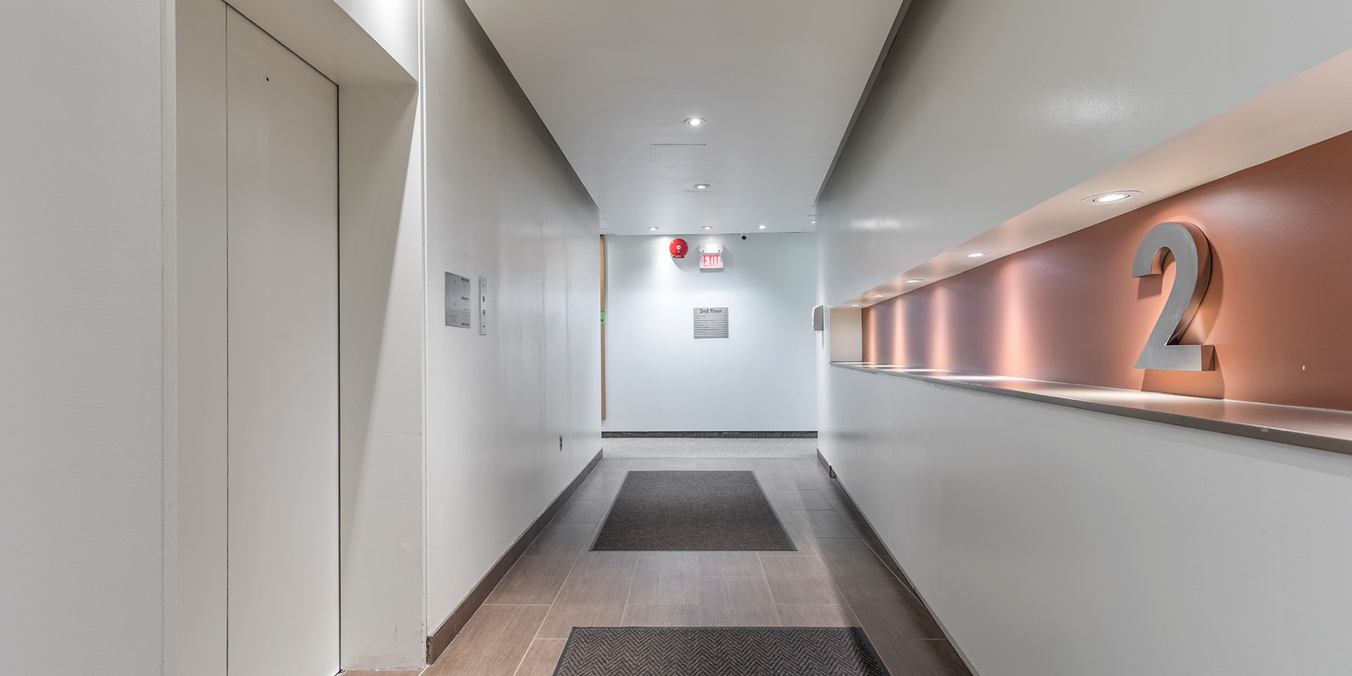885 Don Mills Road elevator hallway