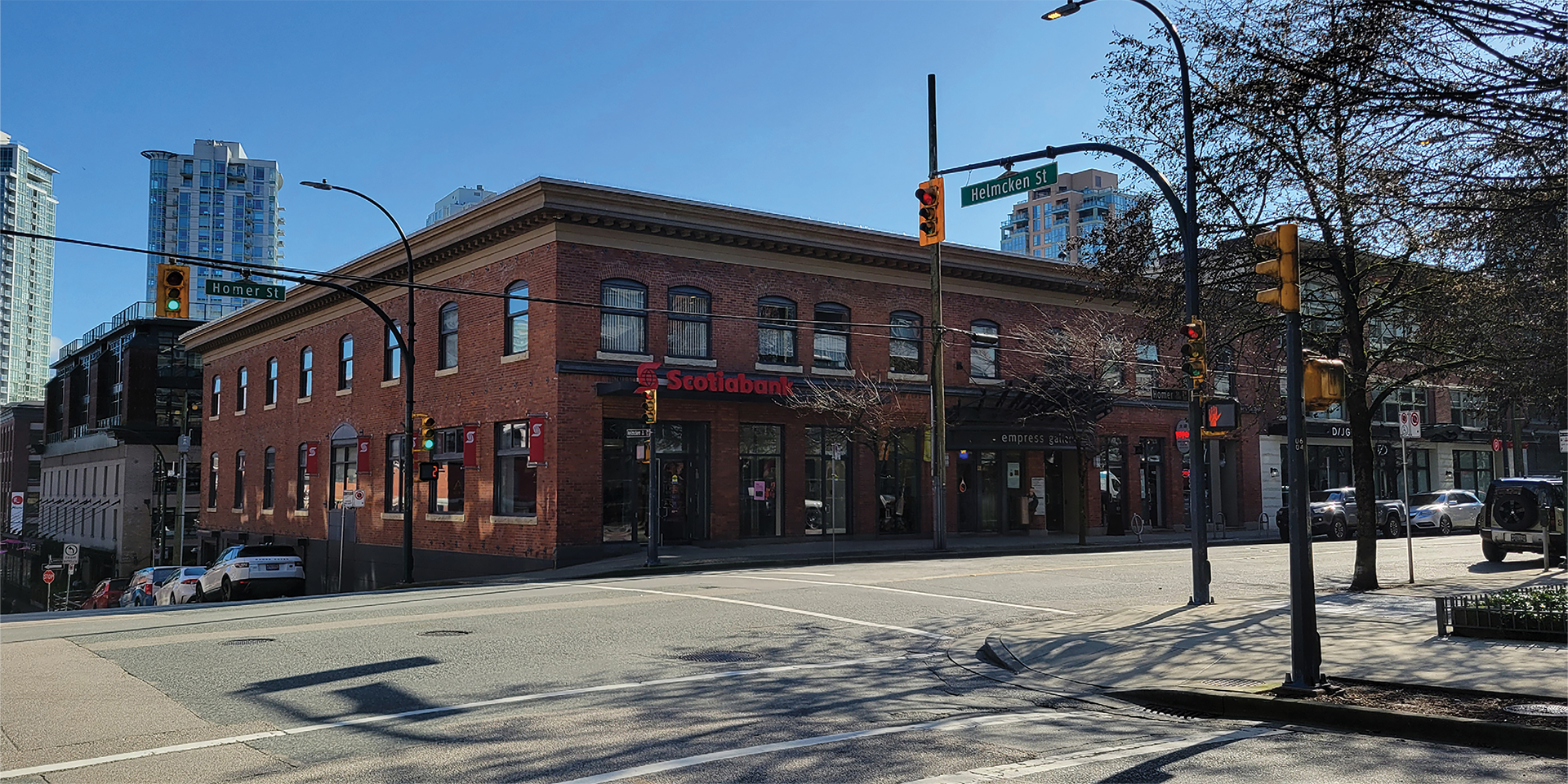 1118 Homer Street building exterior showing main entrance