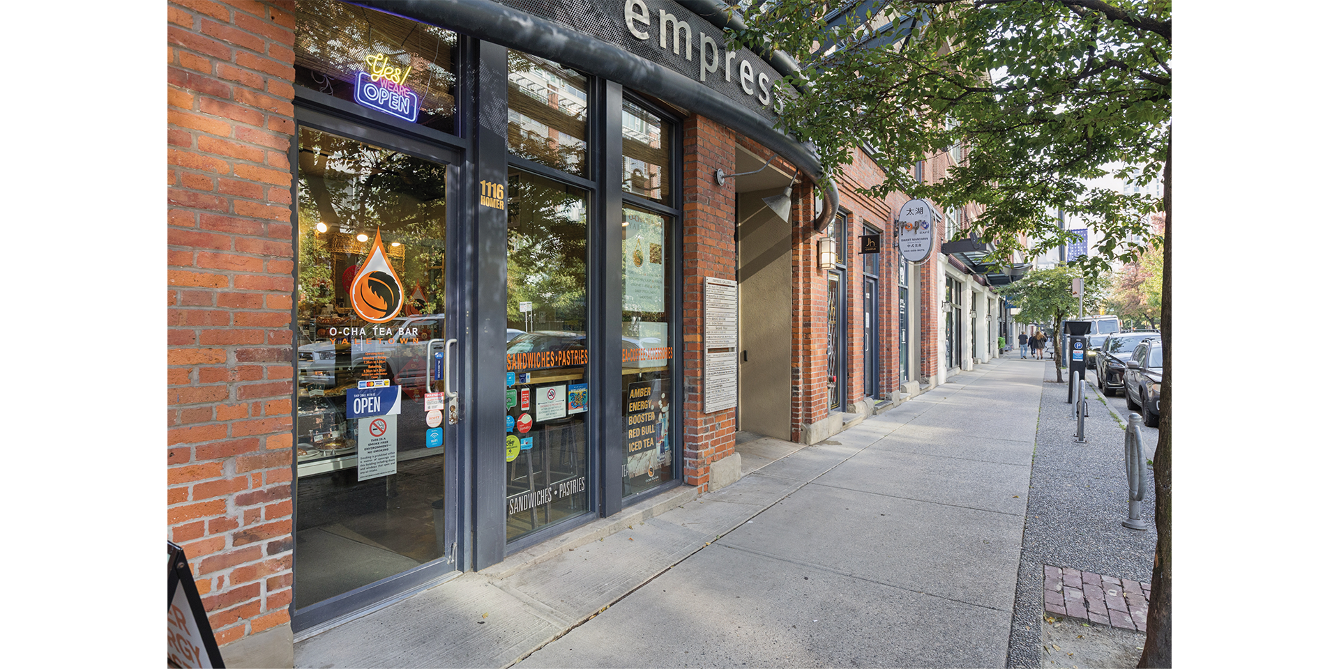 1118 Homer Street building exterior showing main entrance