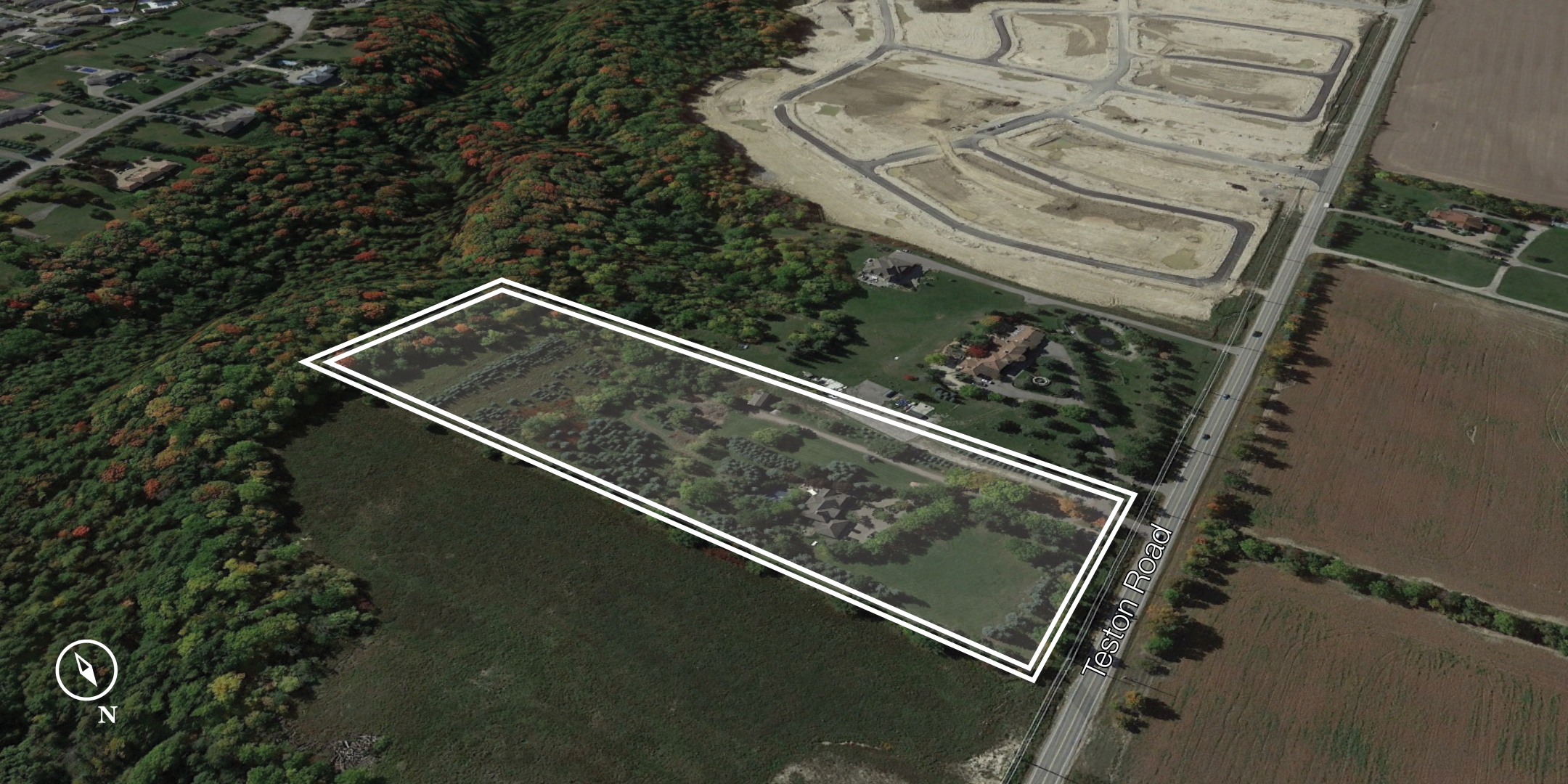 3979 Teston Road Land with Property Outline