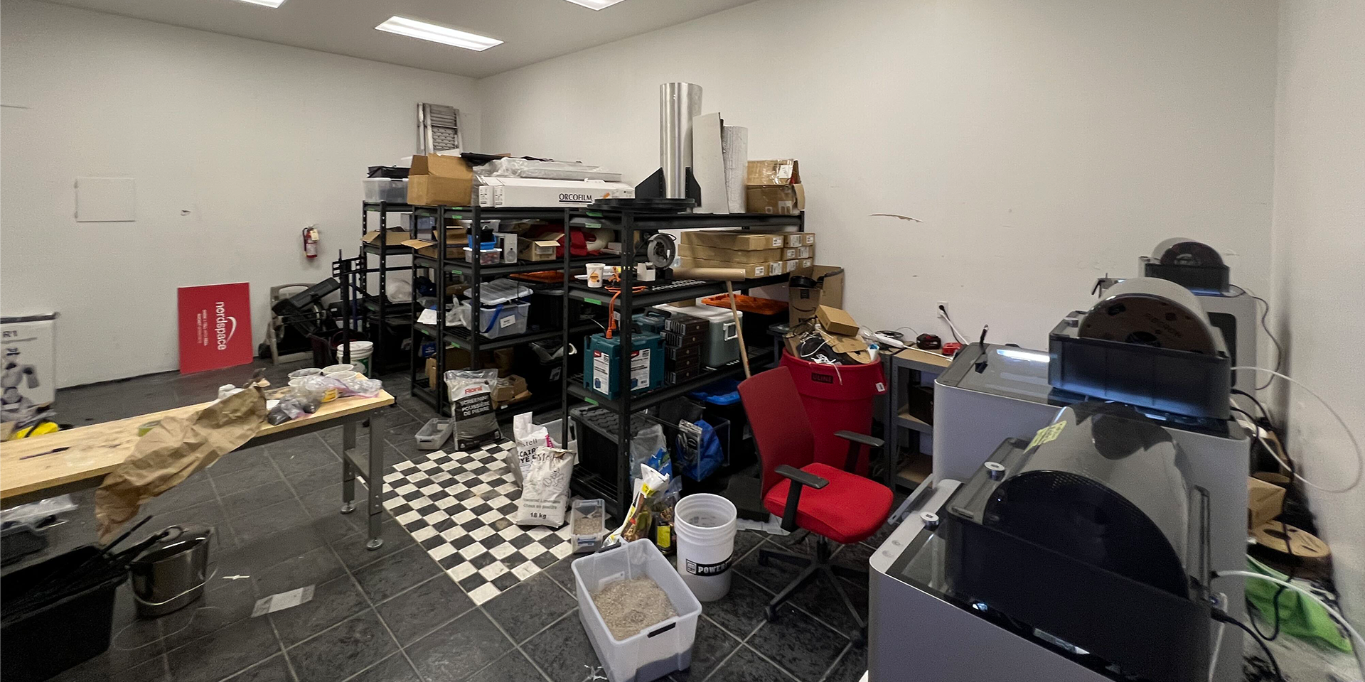 455 Cochrane Drive 24-25 back room with supplies