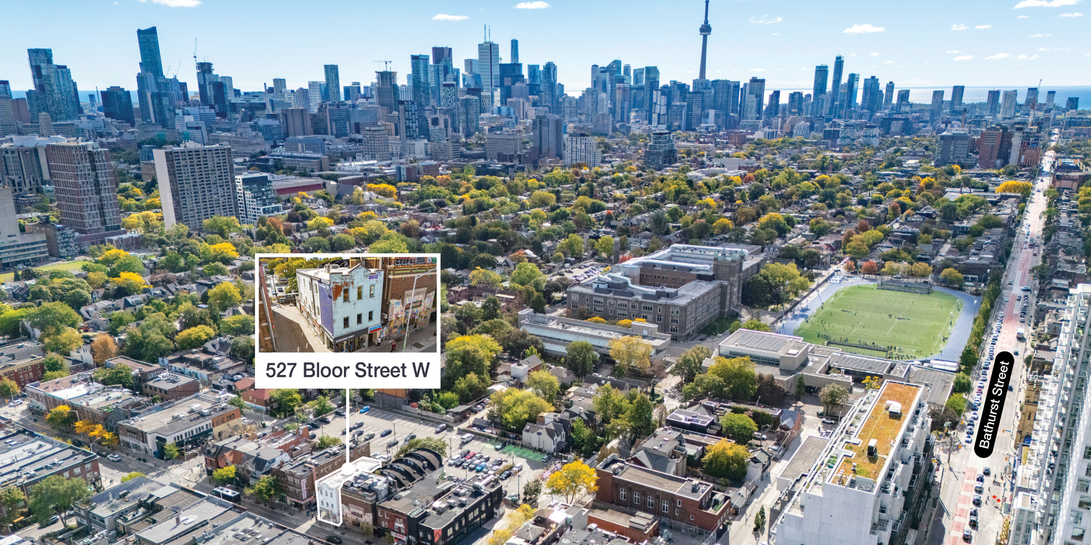 527 Bloor Street W - Downtown Toronto / CN Tower in distance from Property