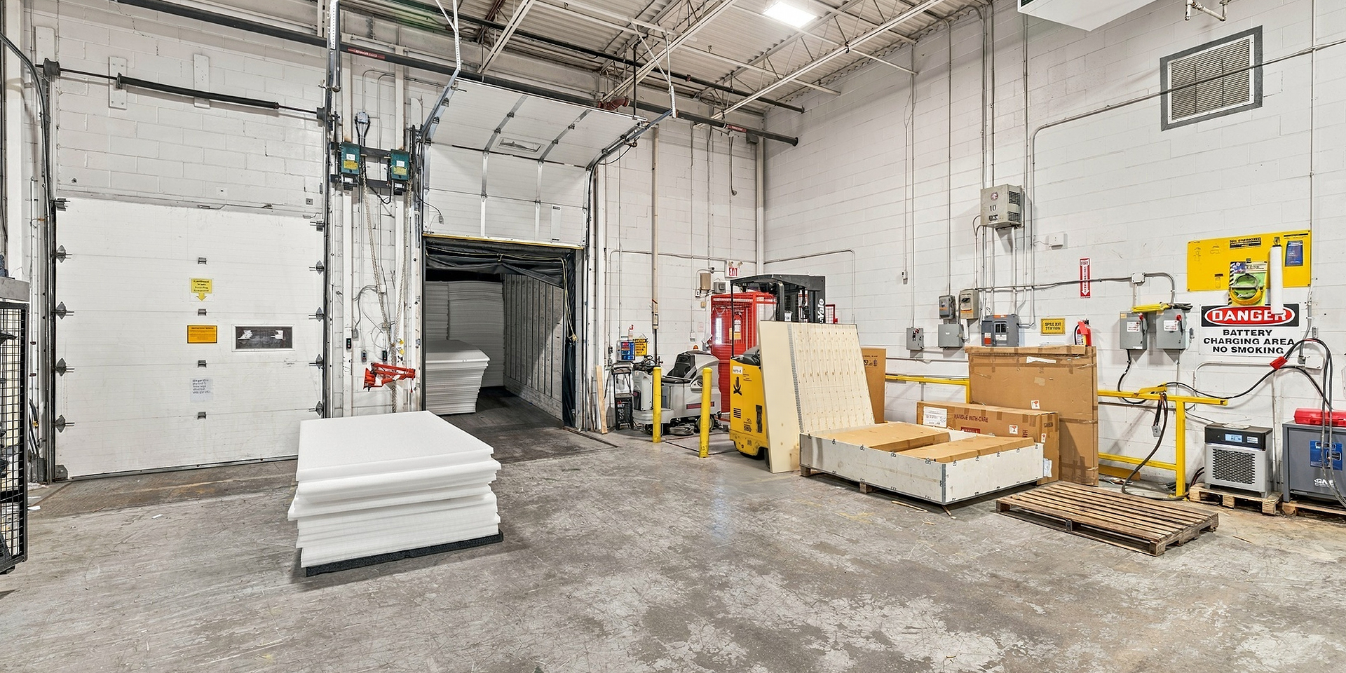 6400 Northwest Drive showing operating shipping doors