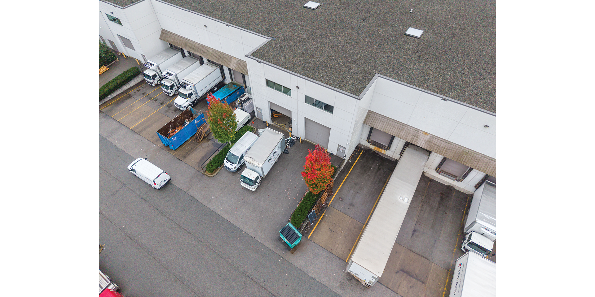 6901 72nd Street aerial building loading area 
