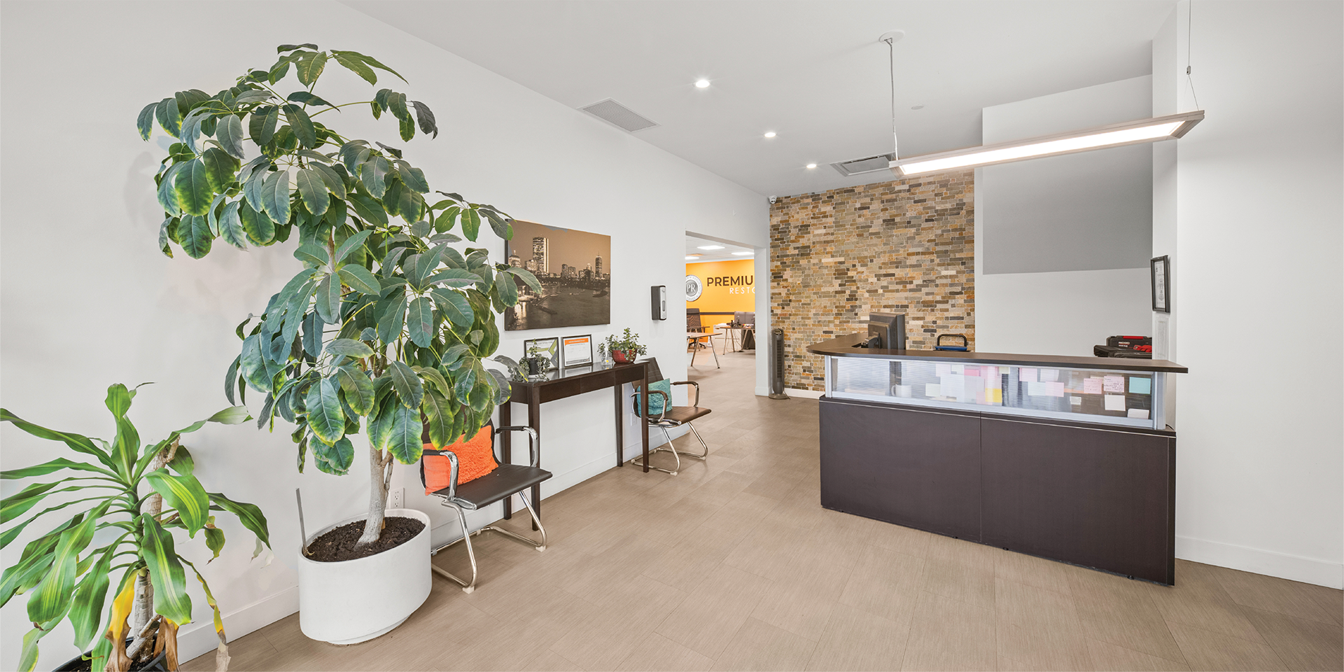 6901 72nd Street building interior reception area