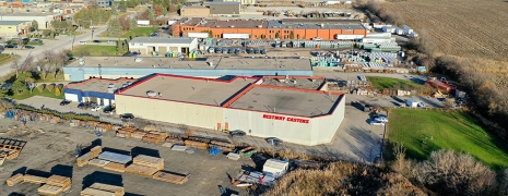 Aerial of an industrial building